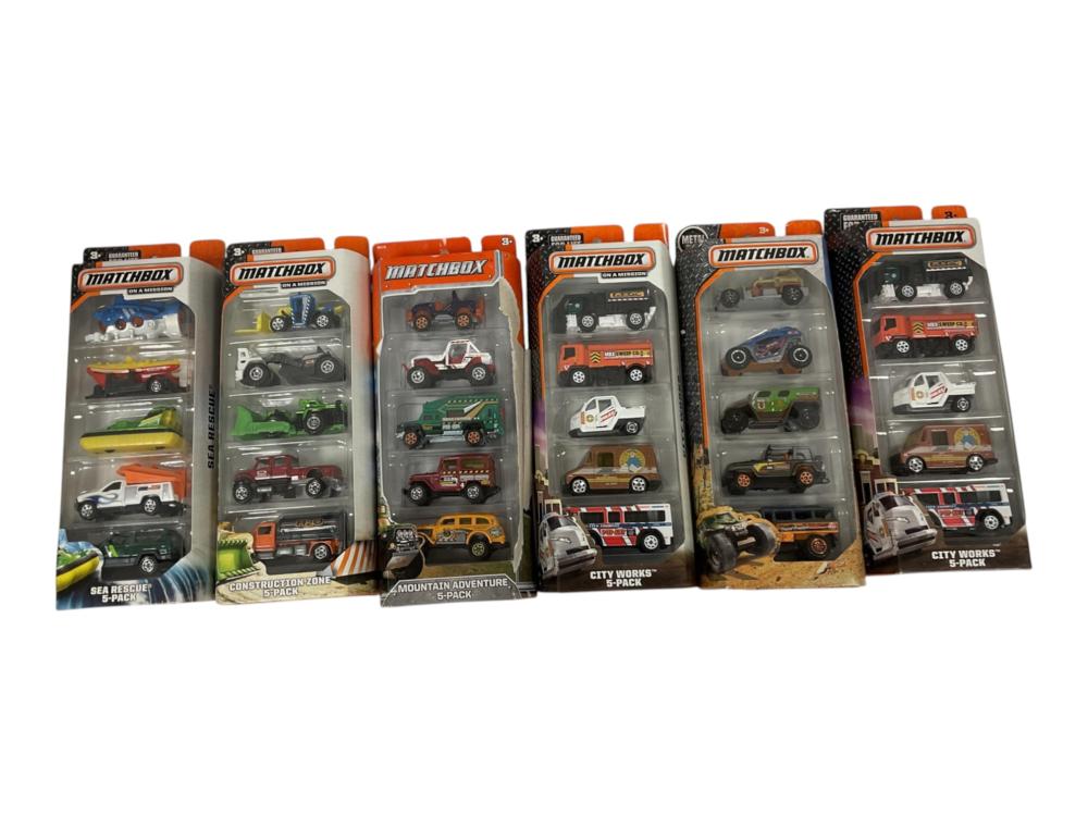 (6) Matchbox 5-Packs