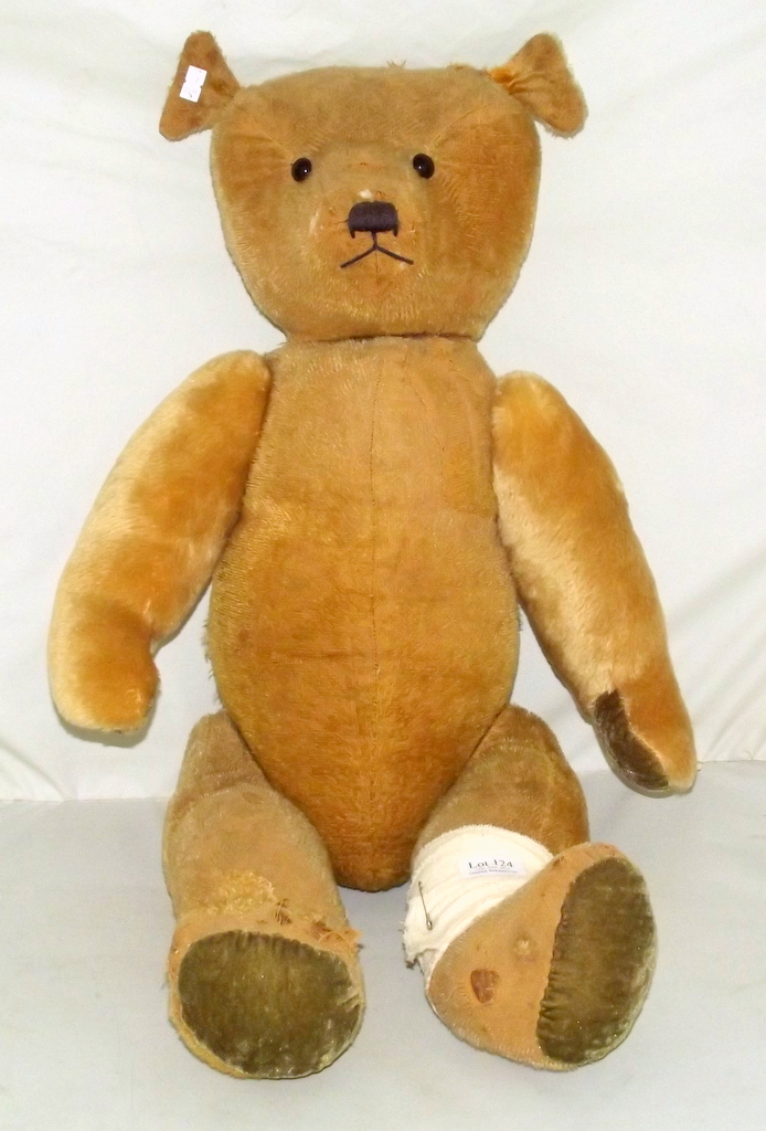 A Large Pre-War Gold Plush ... image