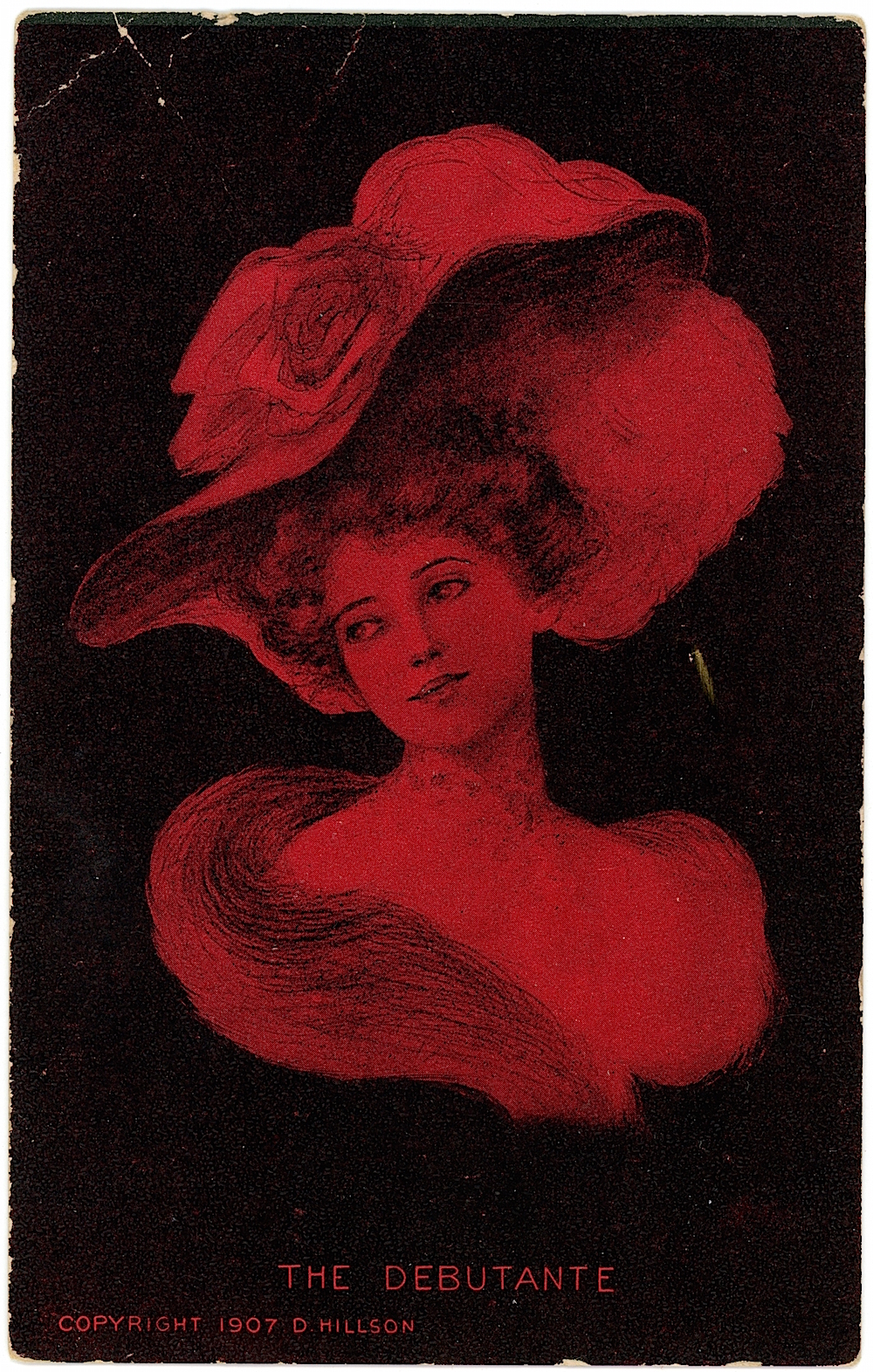Antique Photo Postcard D. HILLSON, 1907