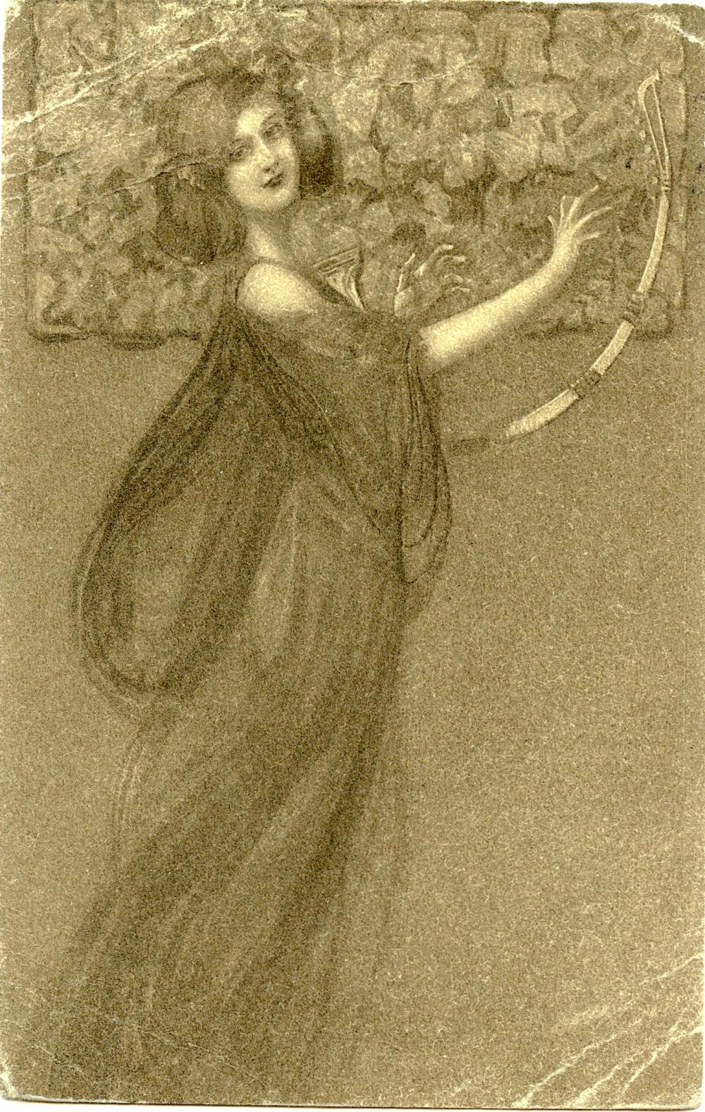 Antique Postcard Art Deco / Nouveau
