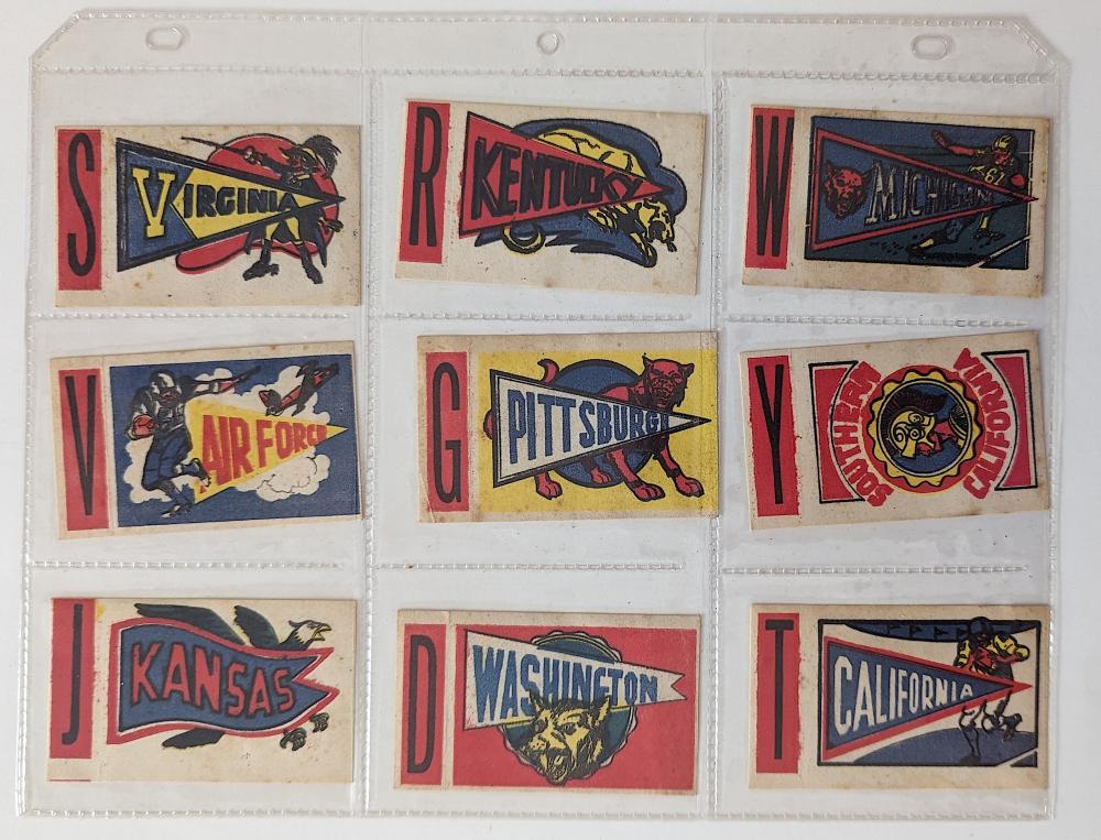 Set with Vintage Sports Ephemera Magic Rub-Off
