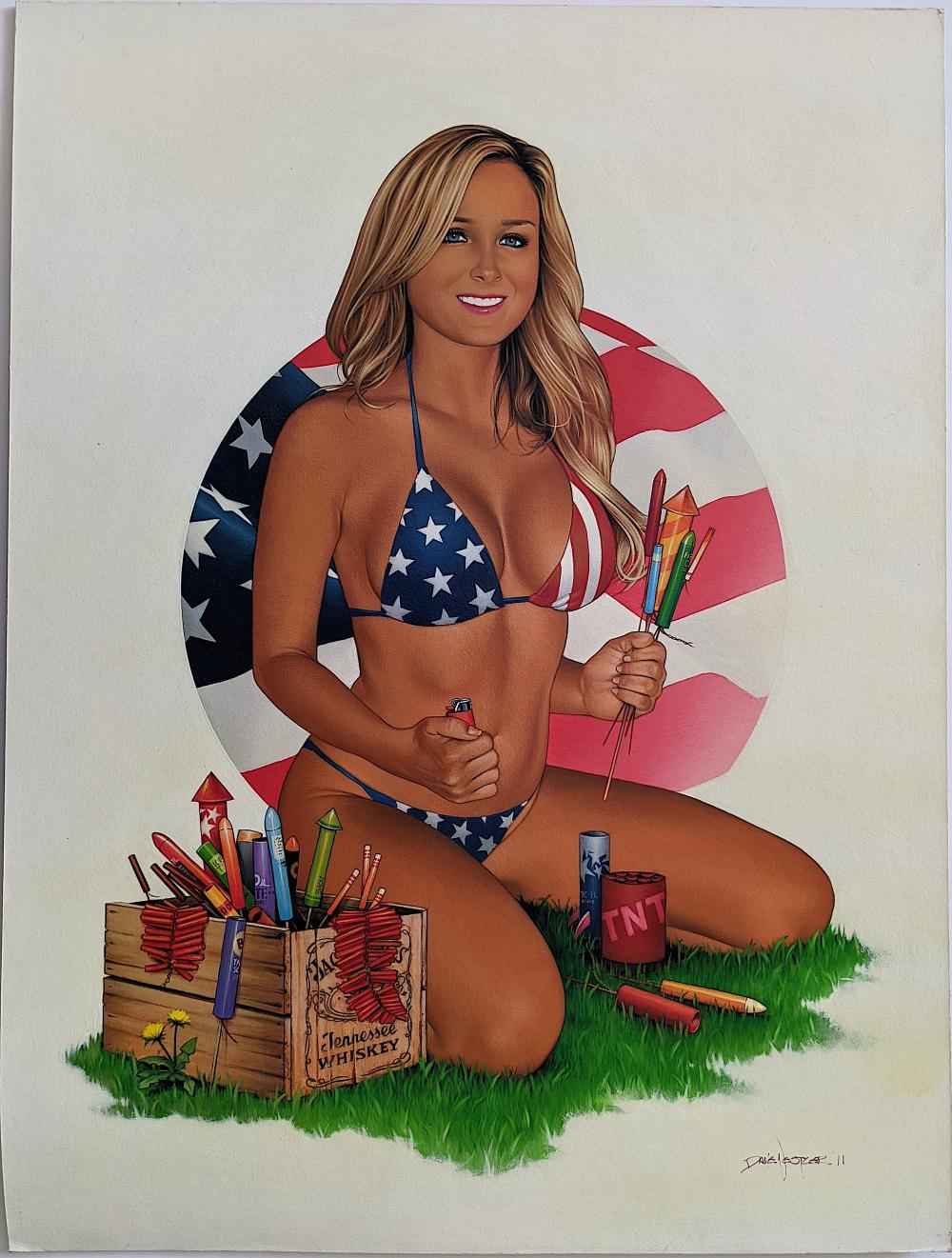 DAVE NESTLER Original Pin Up Art Listed