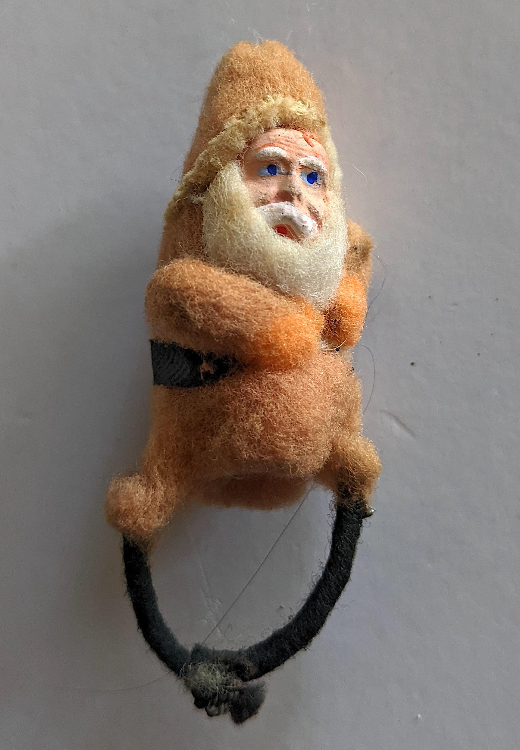 Antique Santa Claus Christmas Figure Ornament