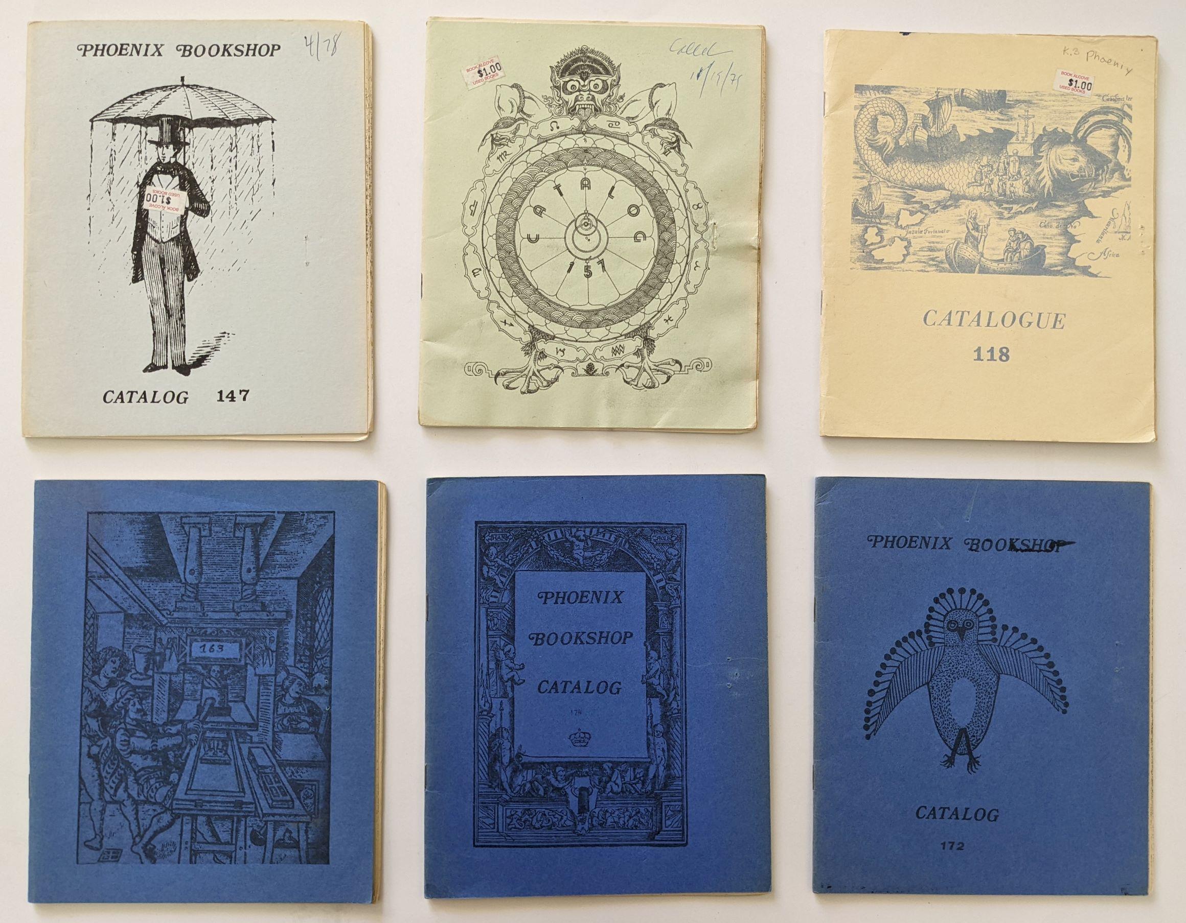 6 Booklet of PHOENIX BOOKSHOP, CATALOGS