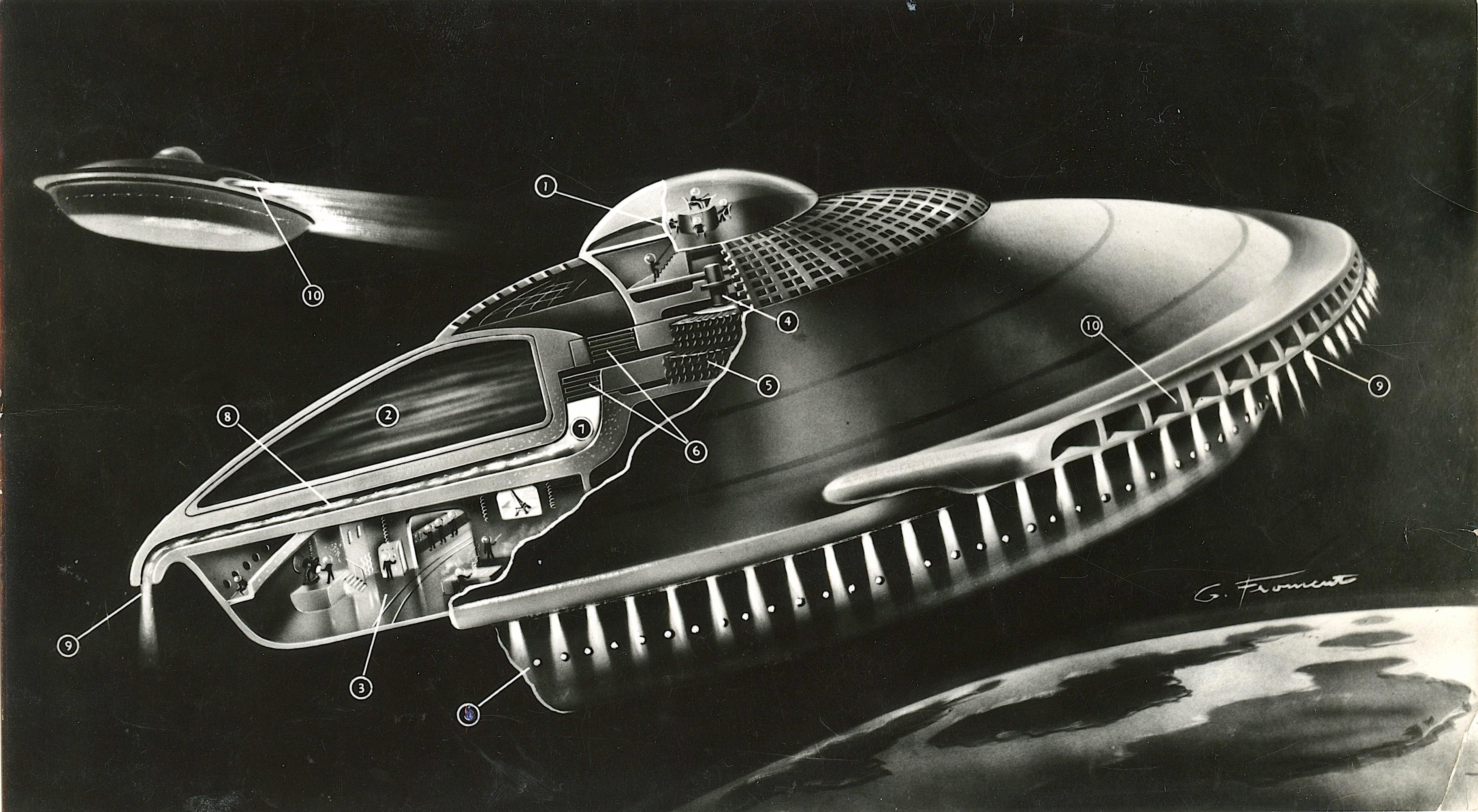 Vintage Rare Photo Space Astronauts Speculation 1950s