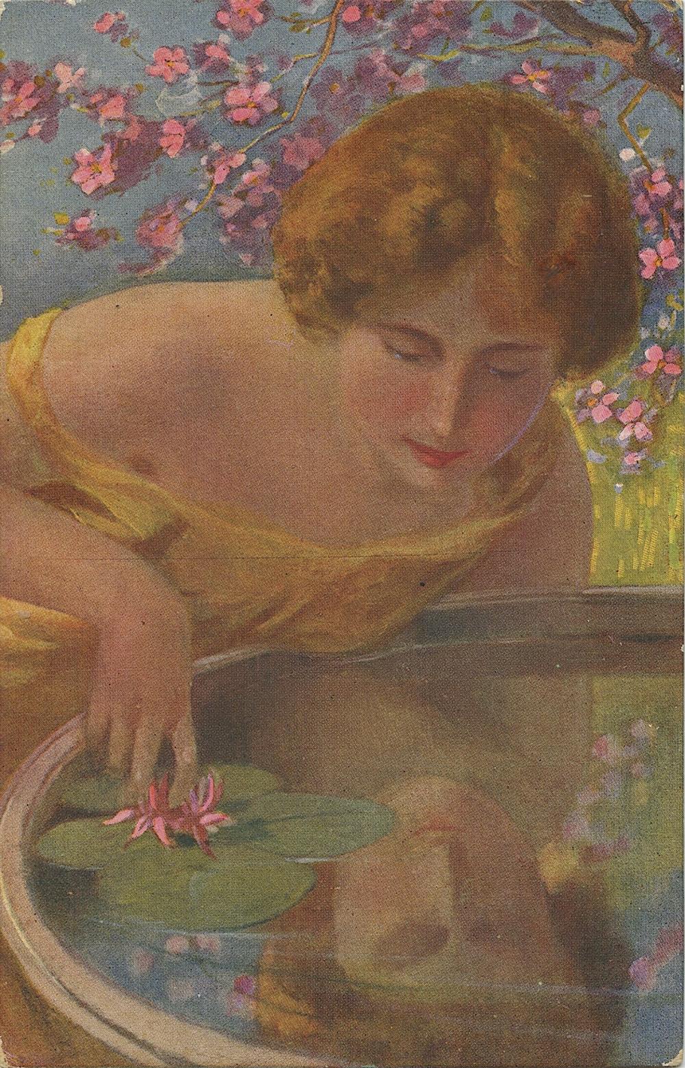 Early Postcard Unusual Rare Italian Nouveau