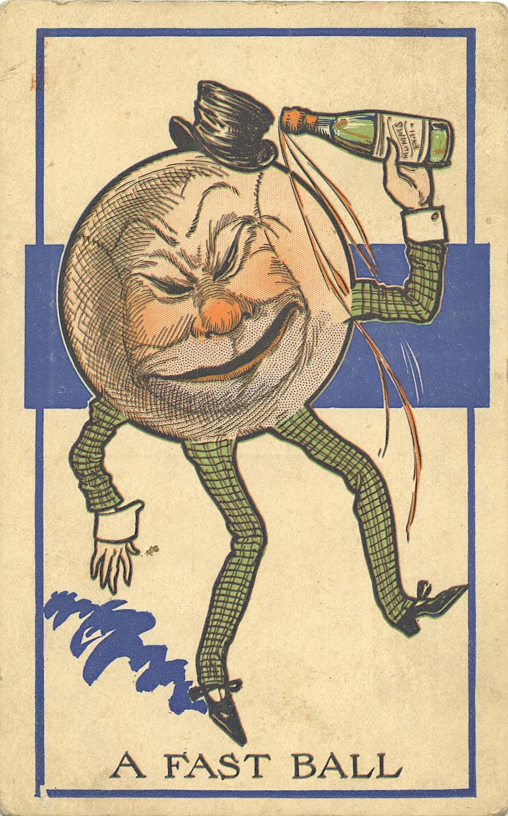 Early Postcard Unusual Rare BASEBALL