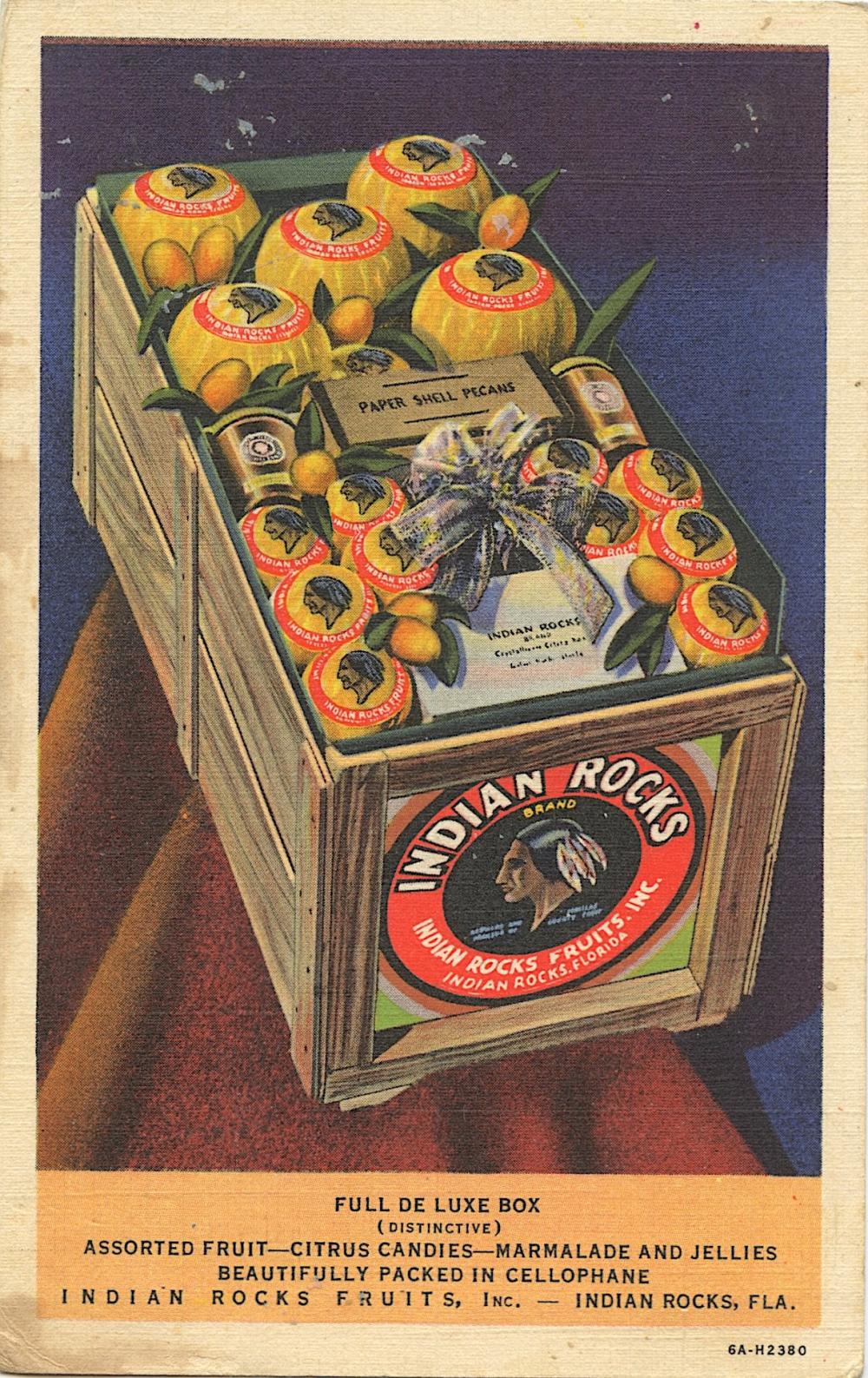 Early Postcard Unusual Rare Advertising Indian Rocks