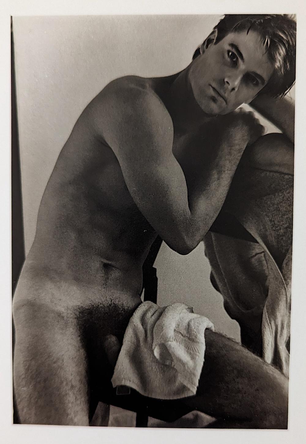 Vintage Rare Male Nude Photo Lithograph