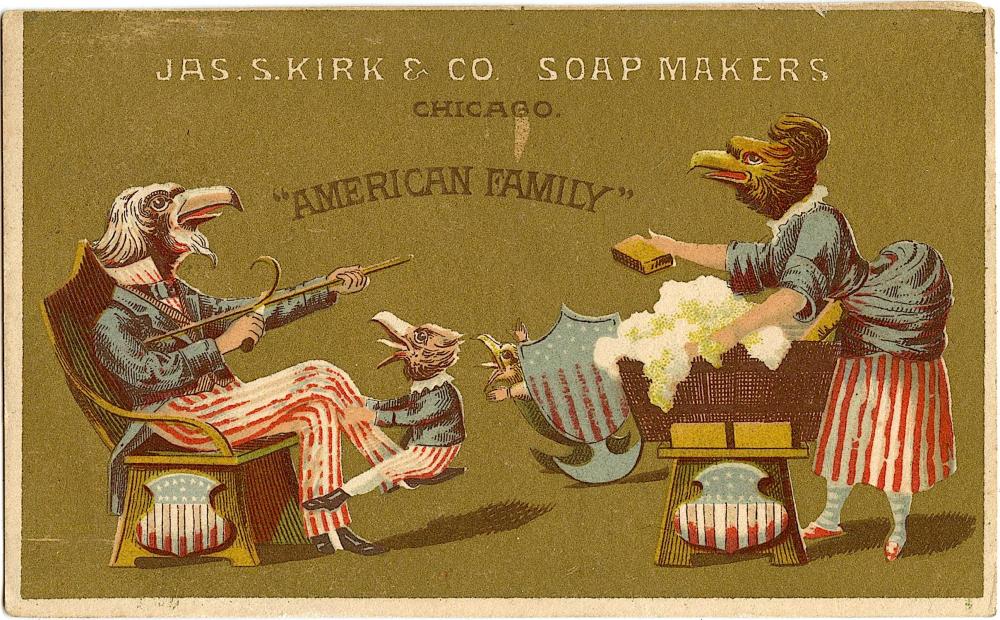 Antique American Rare Tradecard with Illustration