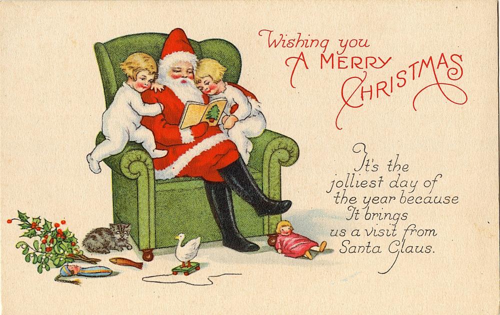 Antique Vintage Rare Postcard Christmas Noel