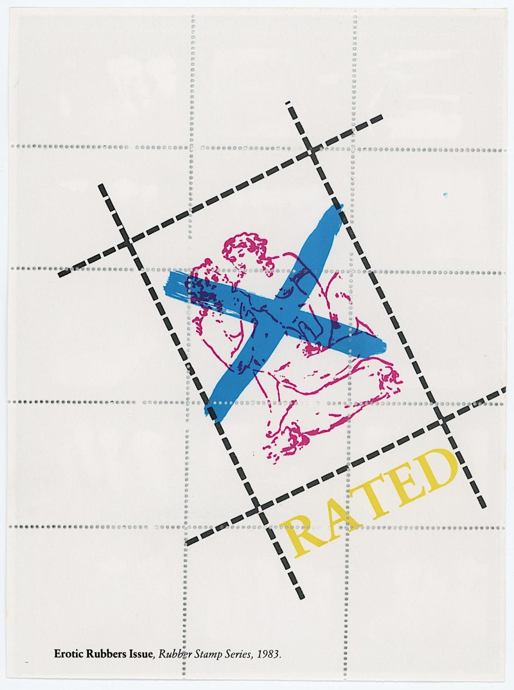 GINNY LLOYD Vintage Original Inter DADA 84 Stamps Design