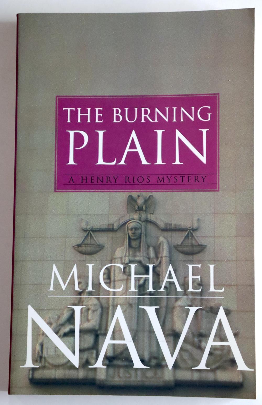 1st Edition The Burning Plain signed by Michael Nava, 1997