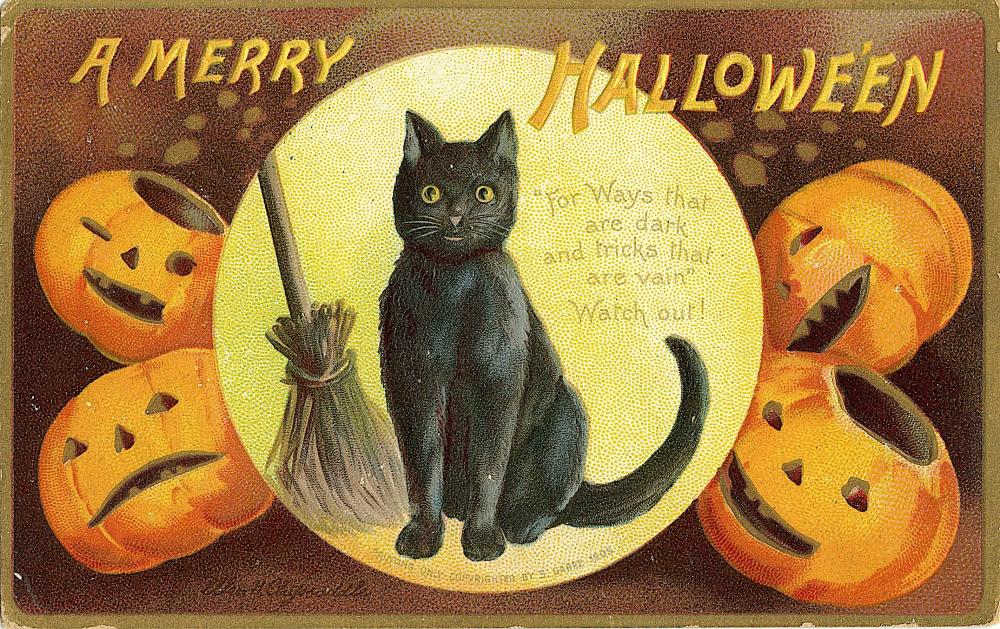 Antique / Vintage Postcard Halloween