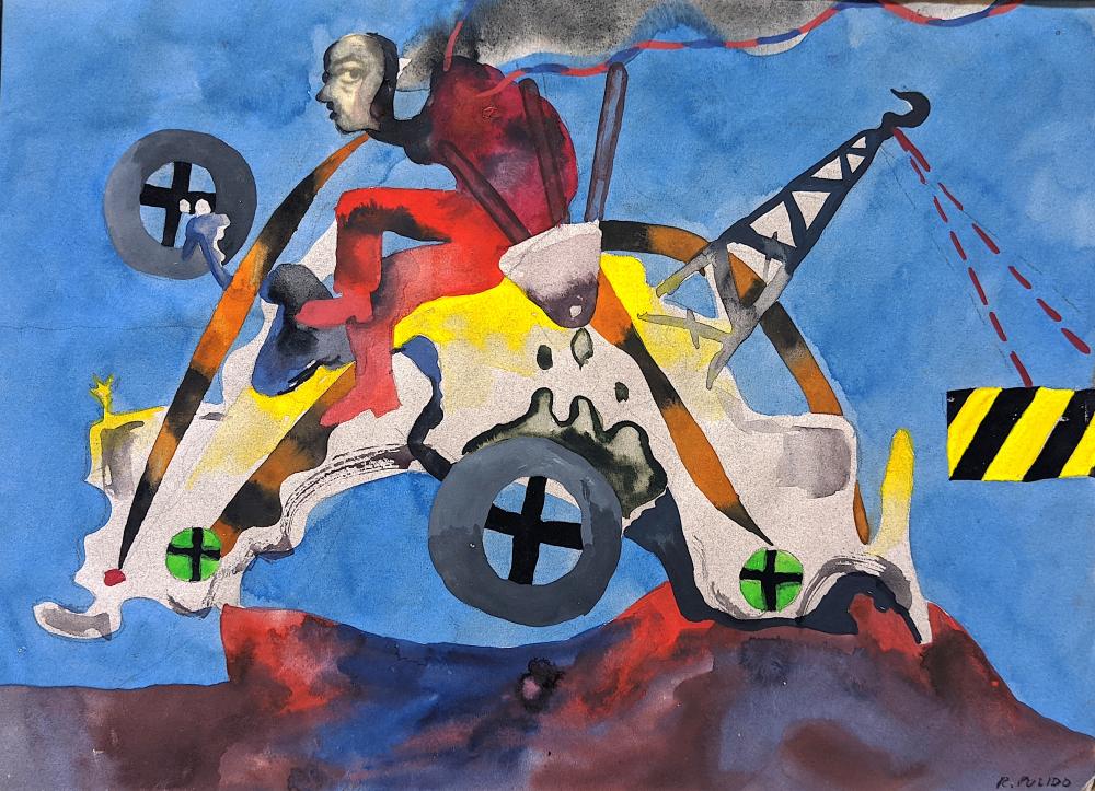 ROBERTO PULIDO, Mexico Original Watercolor Painting