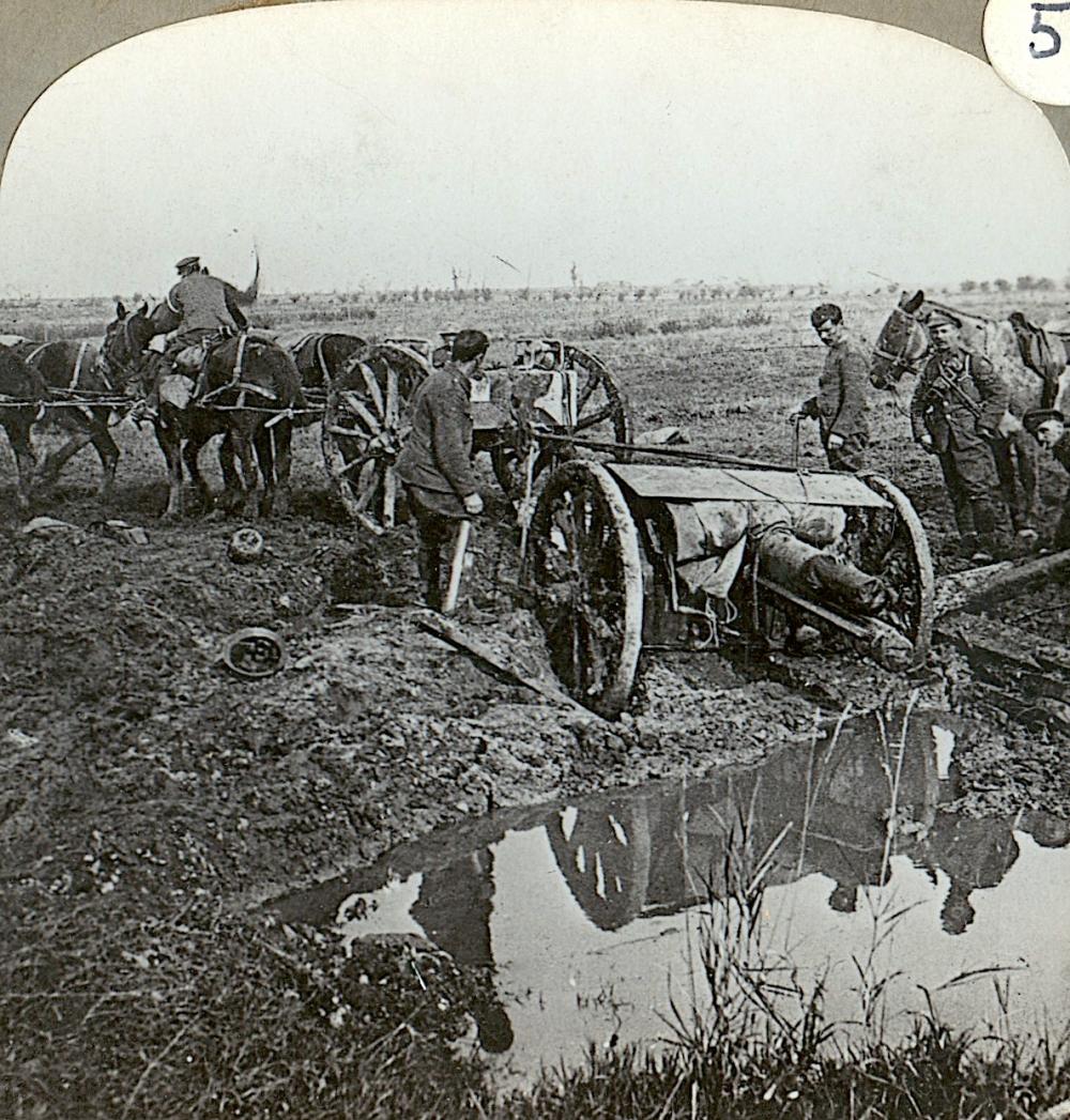 Antique Real Photo Stereoview Military WWI