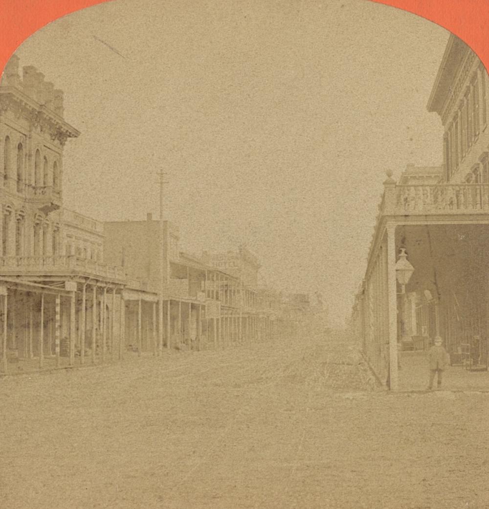 Antique Real Photo Stereoview Marysville, CA