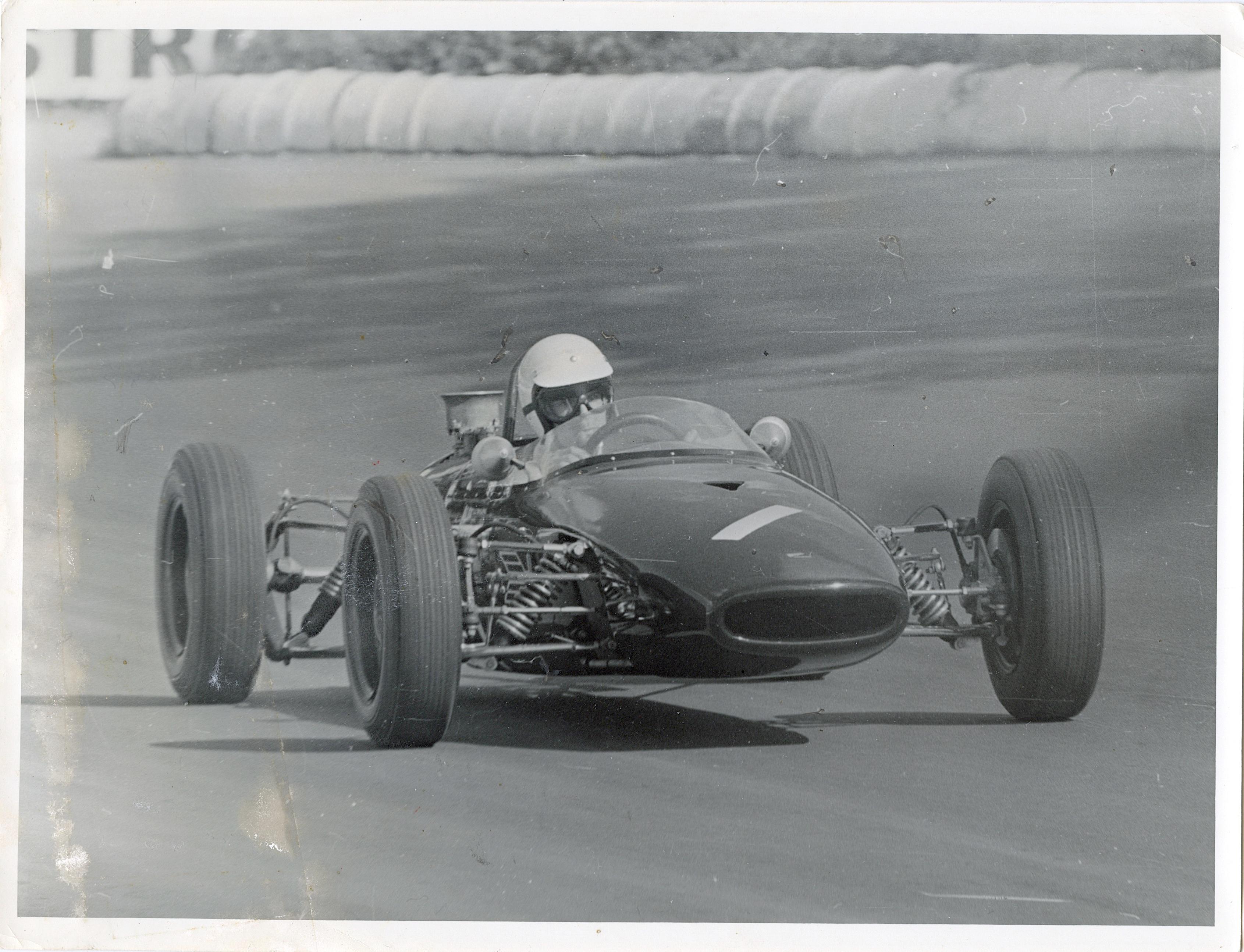 Original Vintage Photo Car Racing Formula Stamped