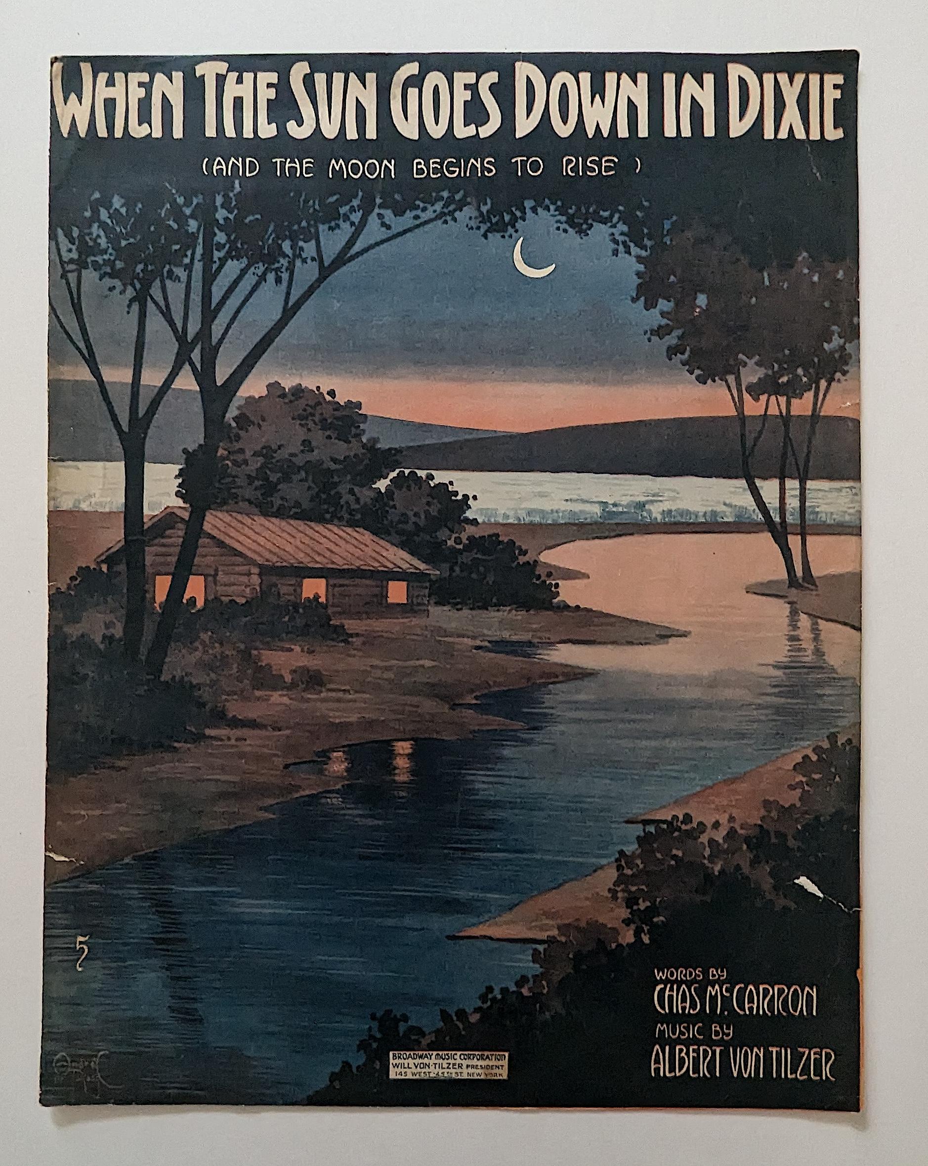 Vintage Original Sheet Music American Dixieland