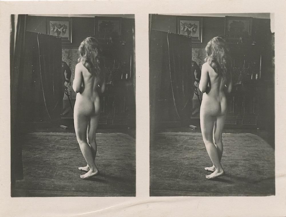 Antique Vintage Artistic Nude Female Nudism Erotic