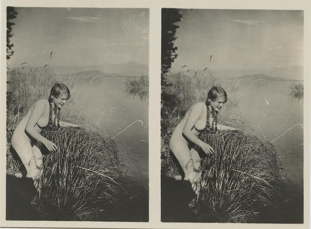 Antique Vintage Artistic Nude Female Nudism Erotic