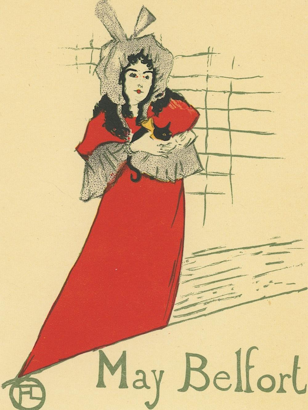 Vintage Print Offset Lithograph HENRI DE TOULOUSE-LAUTREC