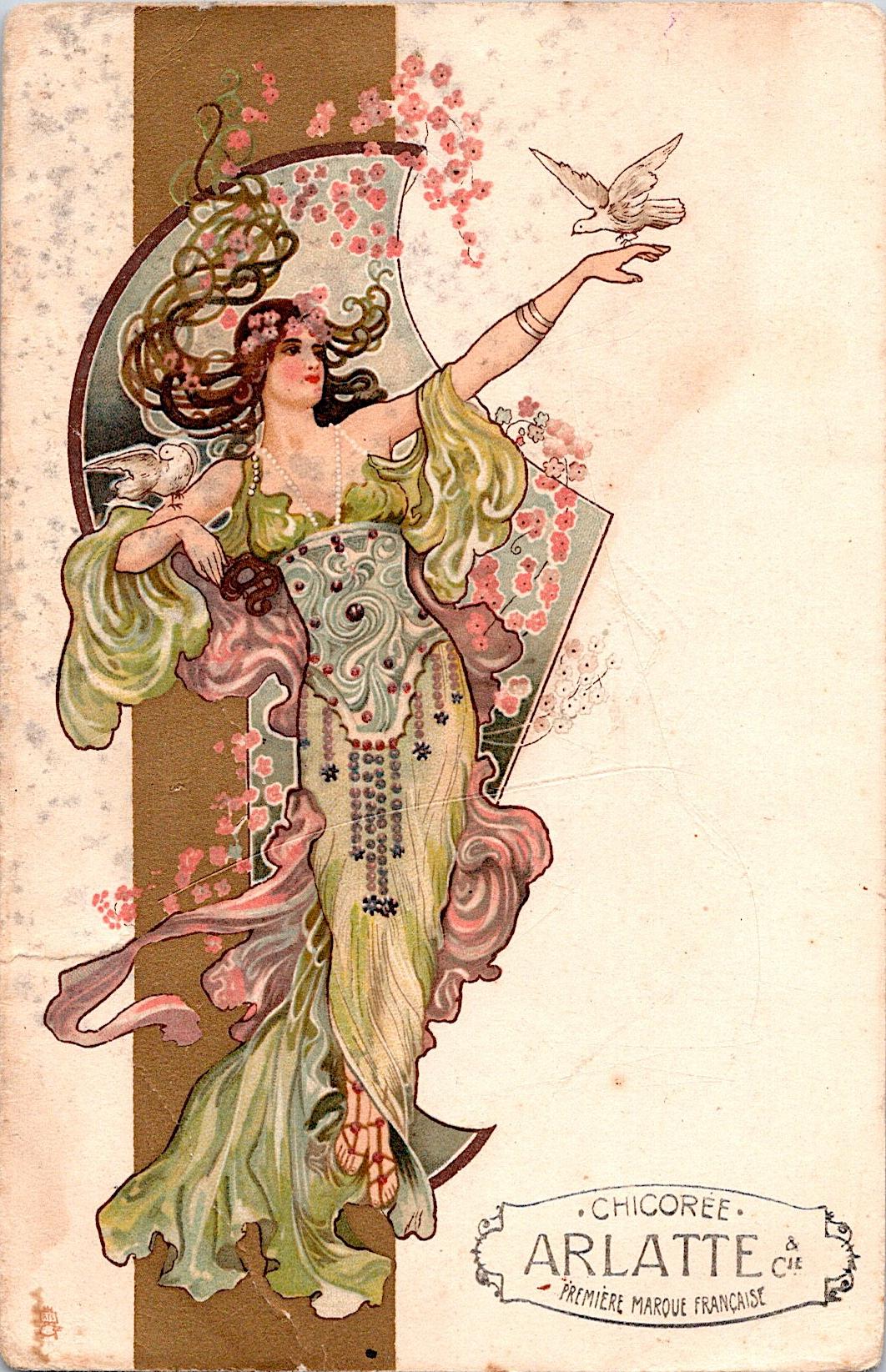Antique Rare Postcard Art Nouveau RAPHAEL TUCK