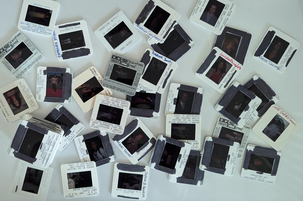 Vintage Group Color Positive Photo Slides CELEBRITIES