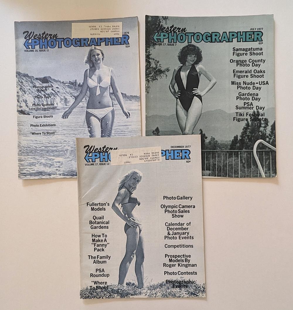 Set 3 Vintage Magazines WESTERN PHOTOGRAPHER, 1970s