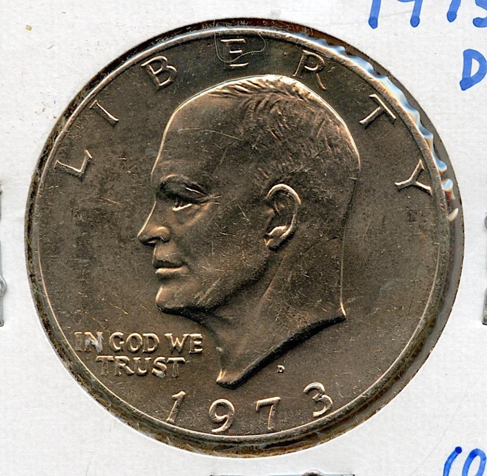 US One Dollar D Circulated Coin 1973