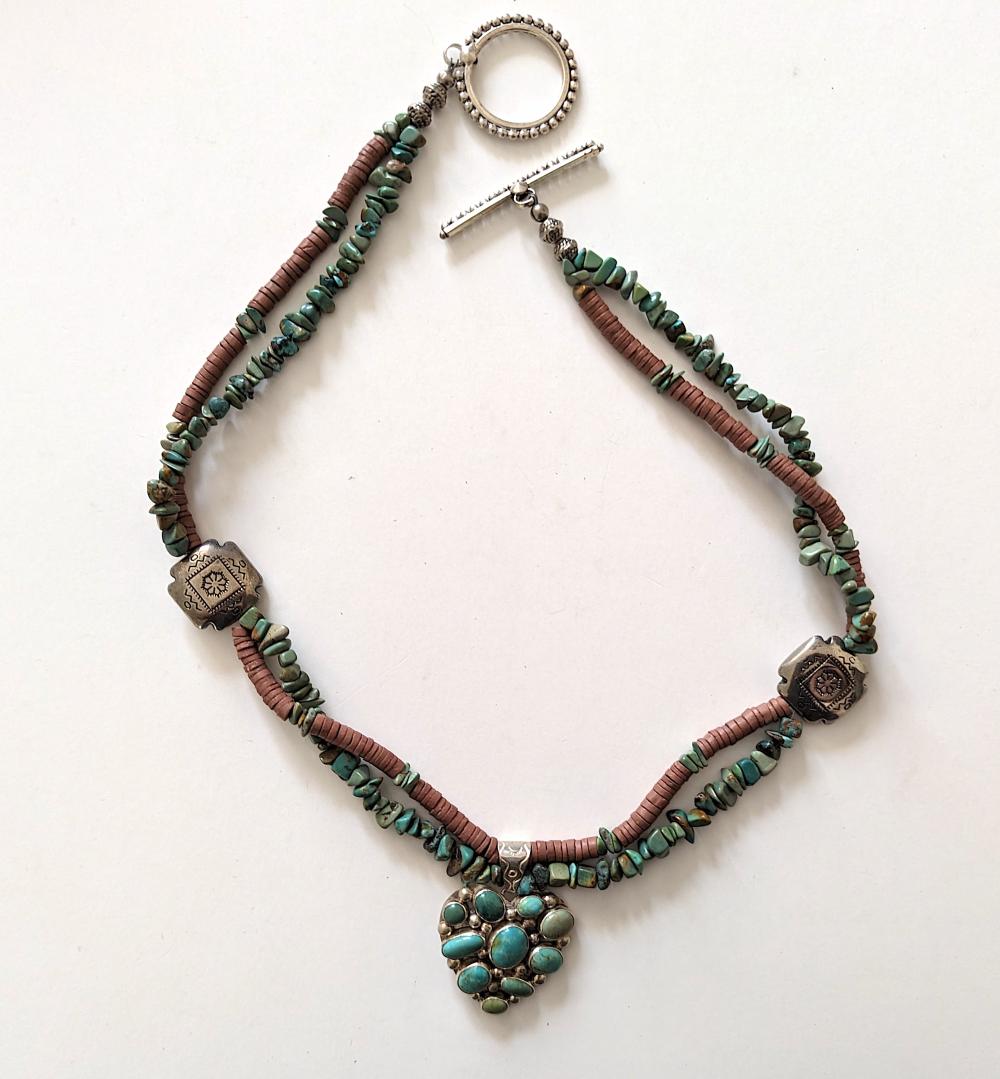 Vintage Authentic NAKAI NAVAJO Sterling Silver Necklace