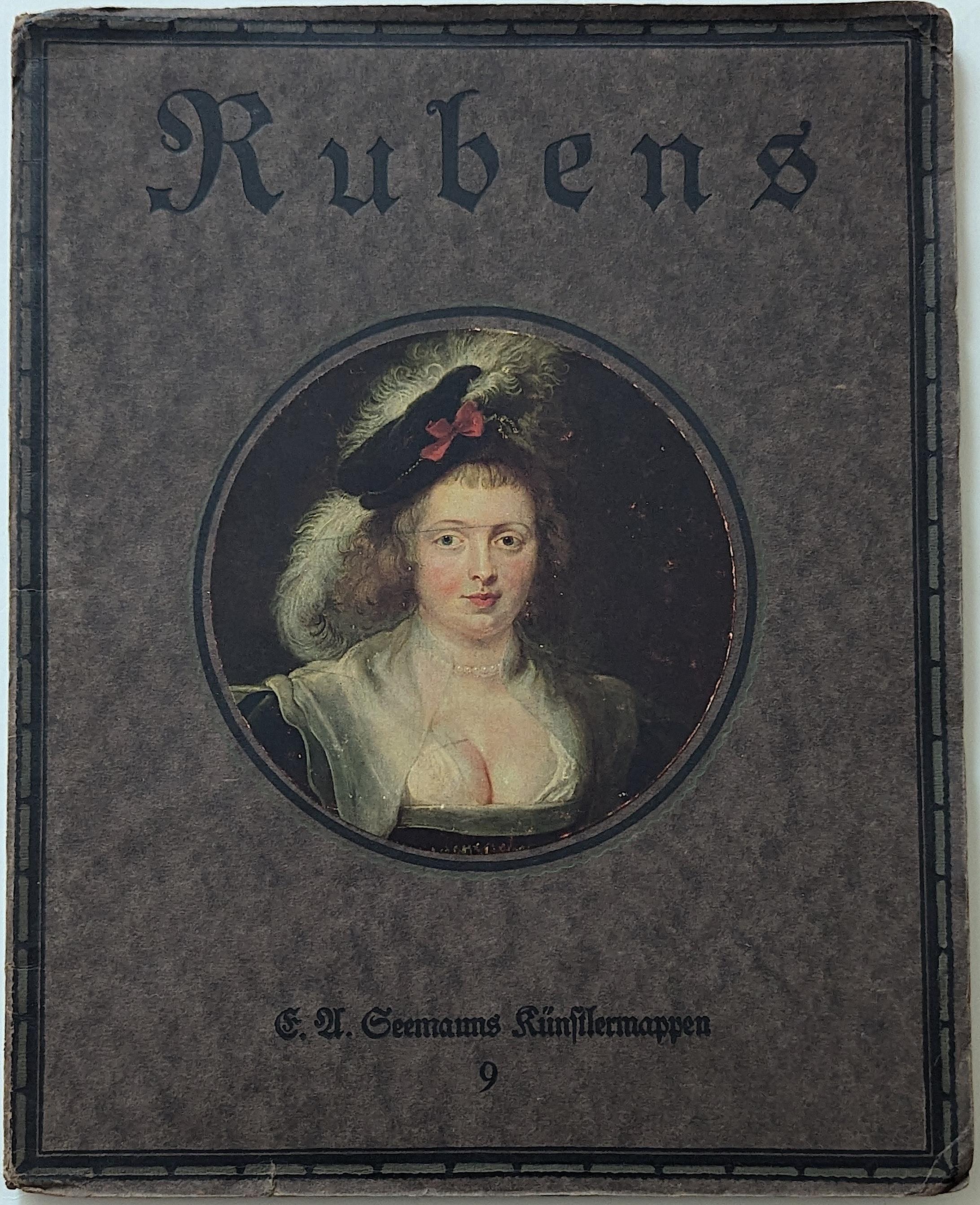 1927 German Art Book with Beautiful Art Prints - RUBENS