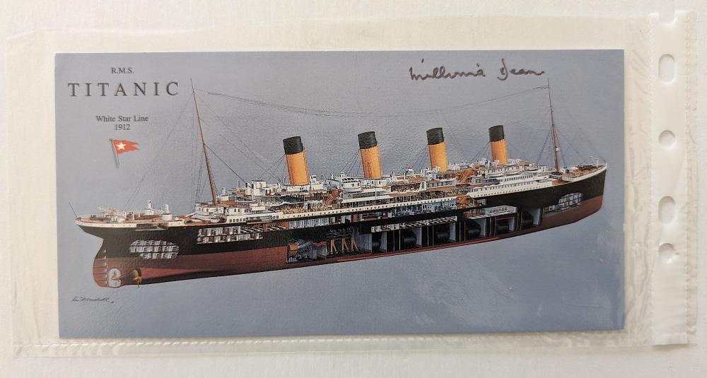 Original TITANIC Ephemera Signed Survivors