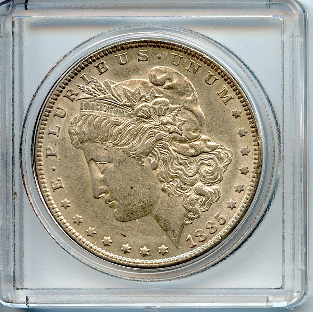 Silver Liberty Eagle One Dollar Coin 1885
