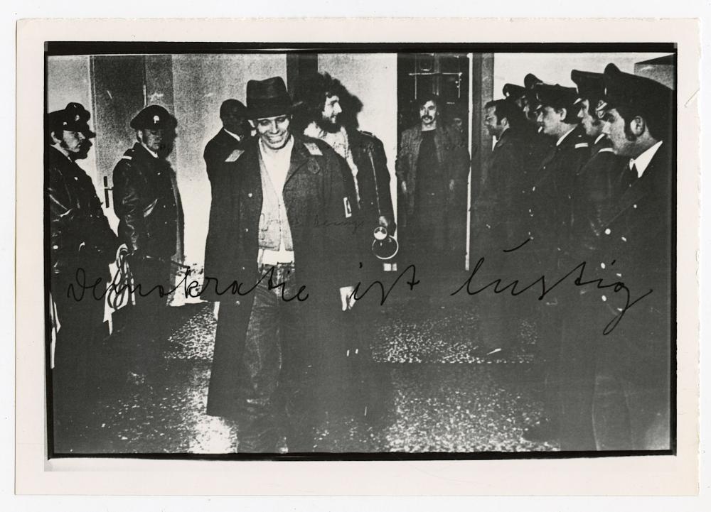 1973 Art Print JOSEPH BEUYS Democracy Is Merry