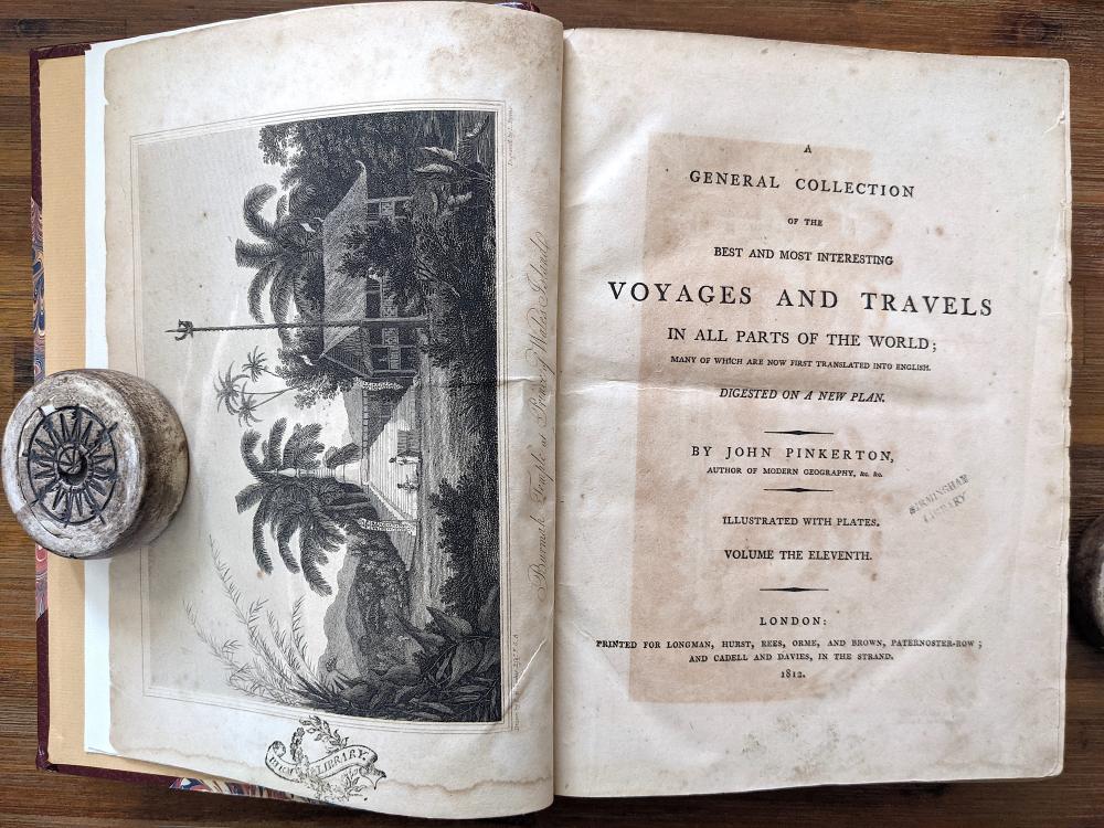 Antique Book Pinkerton Voyages and Travels, London 1812