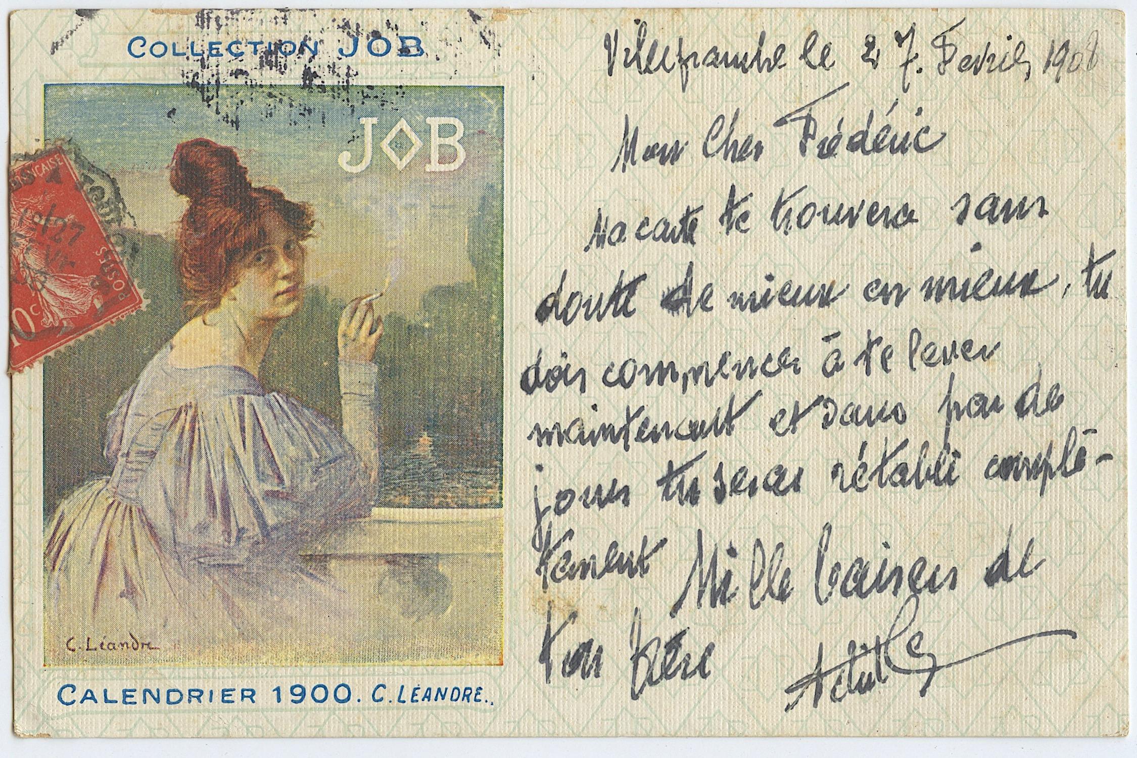 Antique Advertising Design Format Card / Postcard