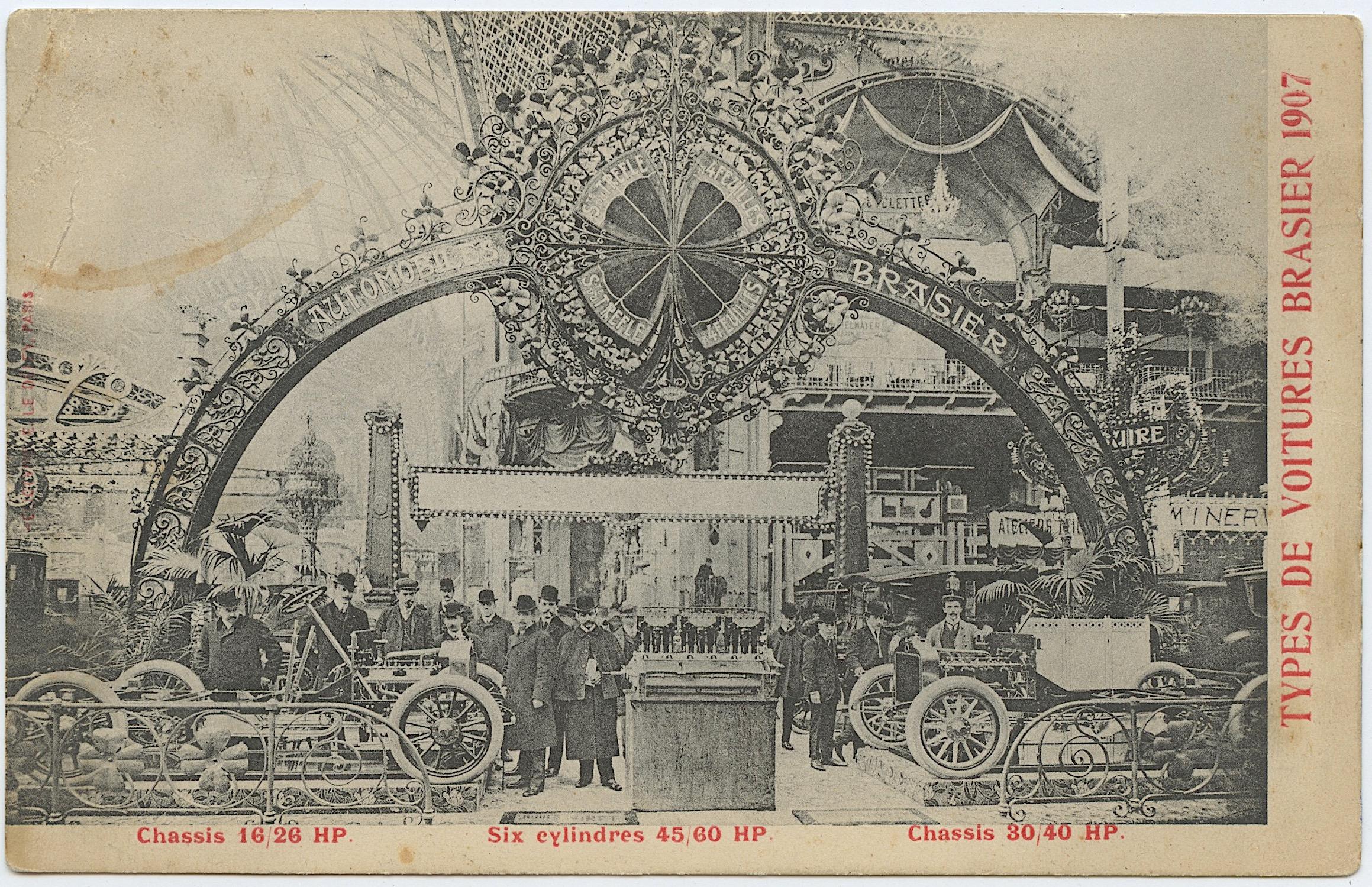 Antique Postcard Pioneers Aviation Car Transportation