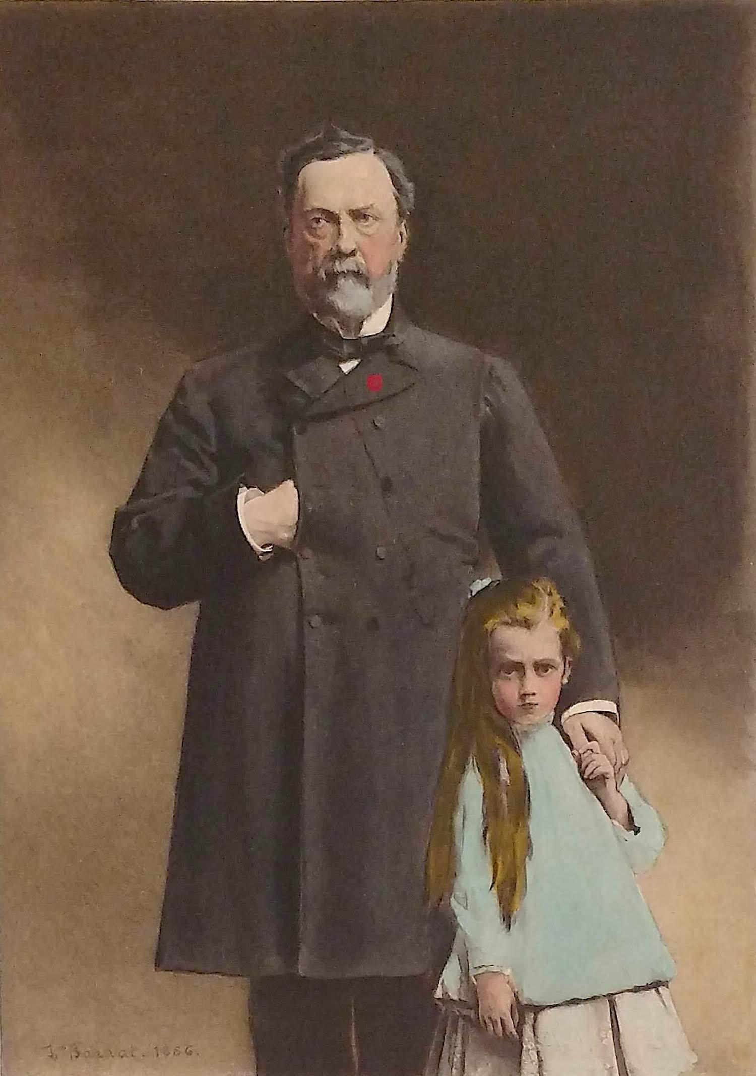 BONNAT Antique Colored Quality Print, 19th C.