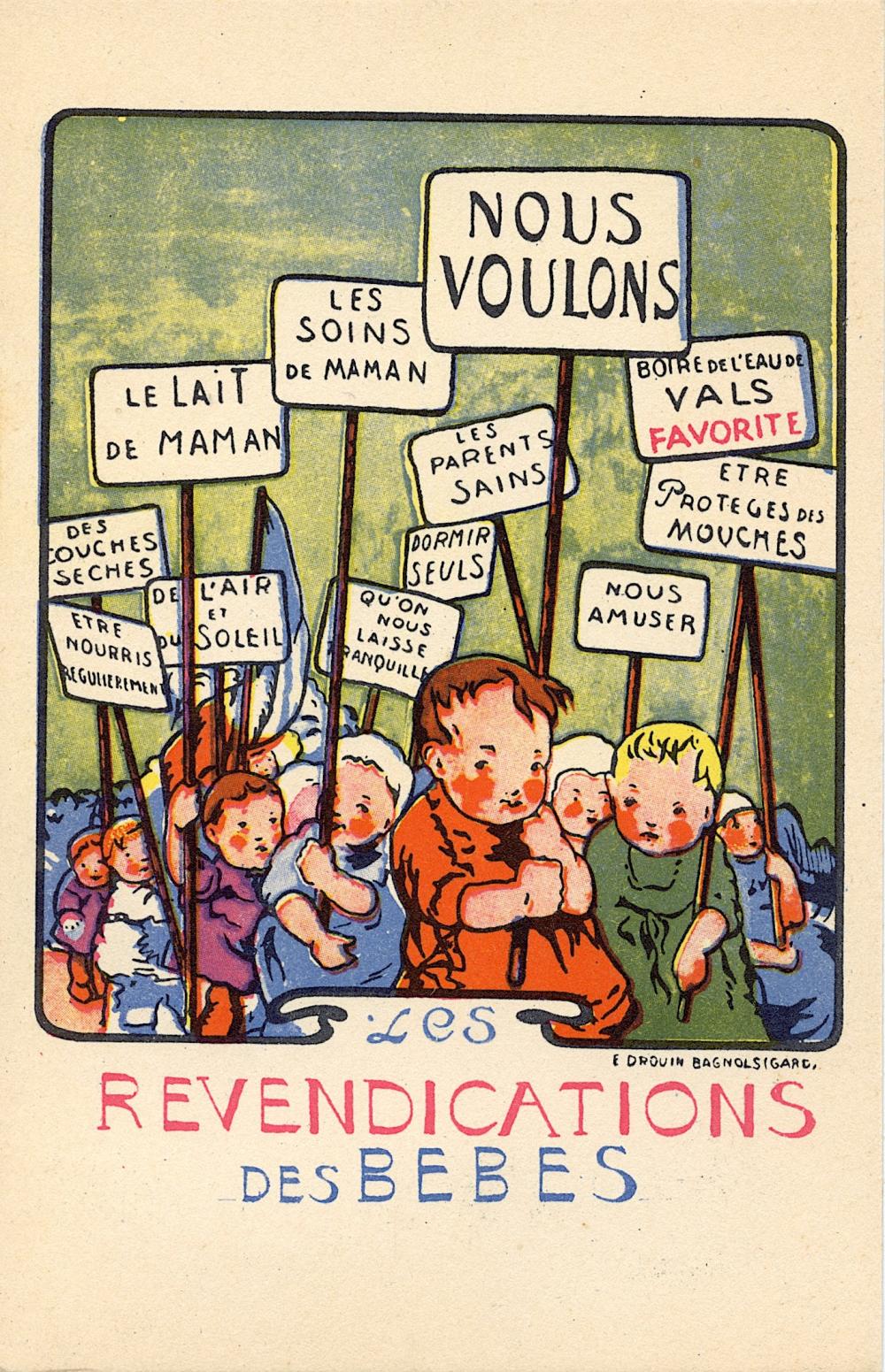 Antique Vintage Postcard French Advertising