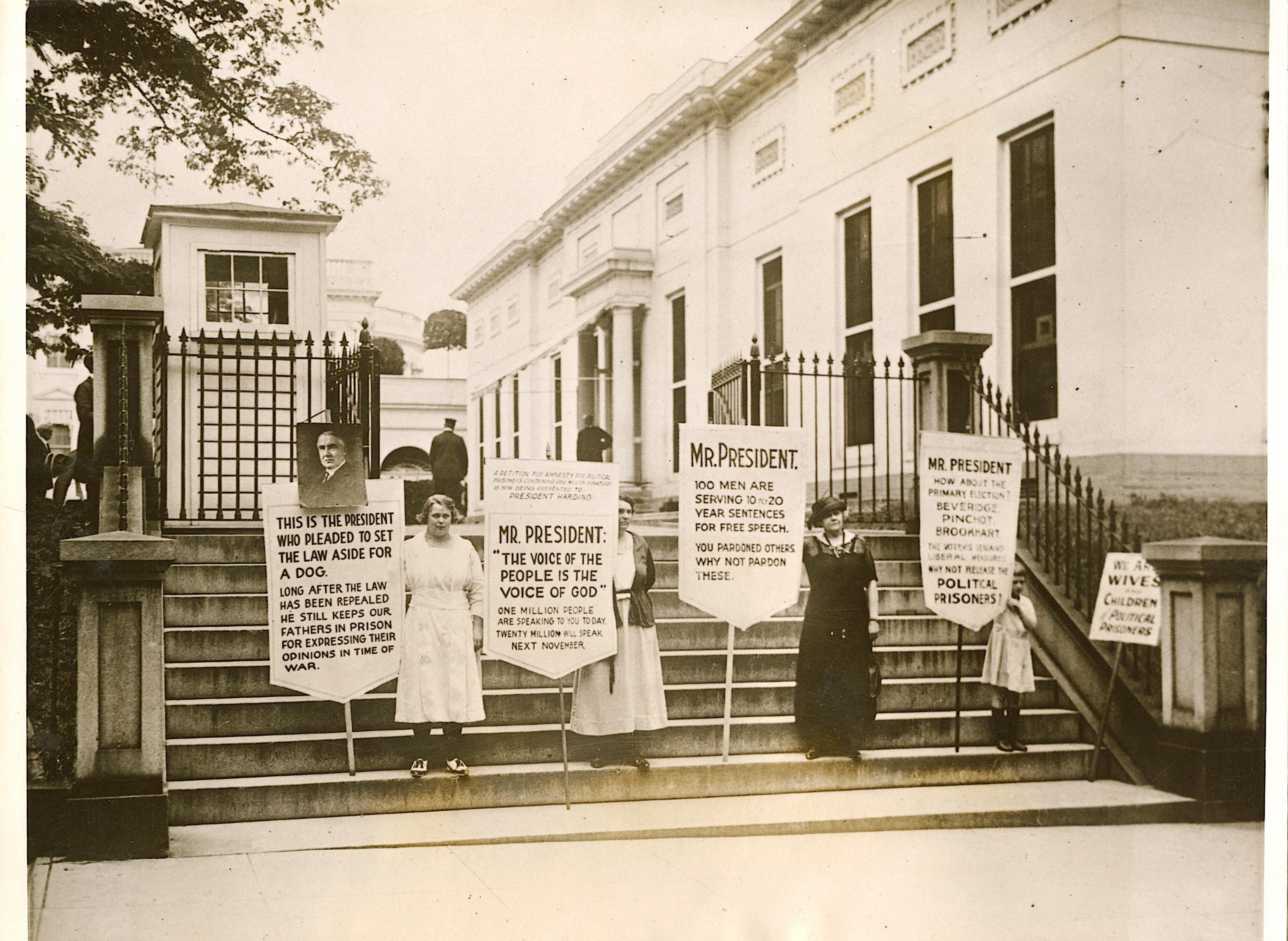 Vintage Historical Photo Political Petition President Harding, 1922