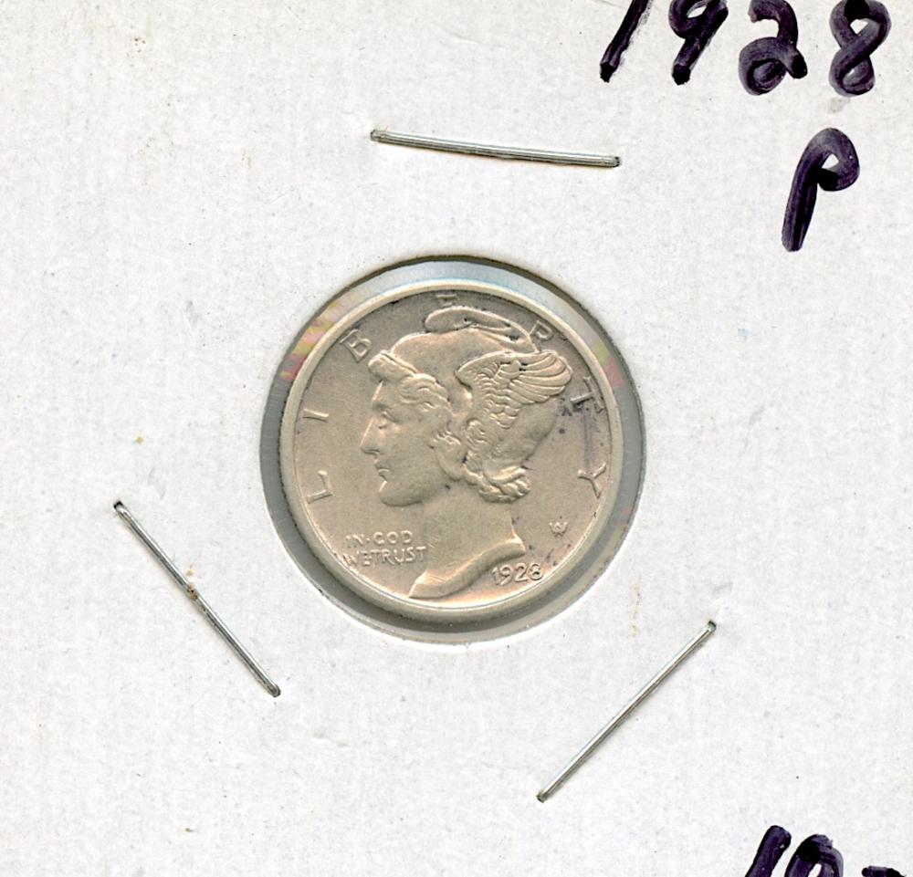 US Circulated Coin One Dime 1928 P