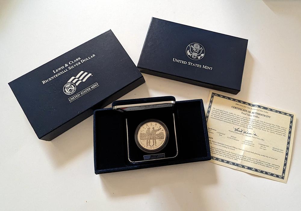 2004 Lewis & Clark Proof Silver Dollar