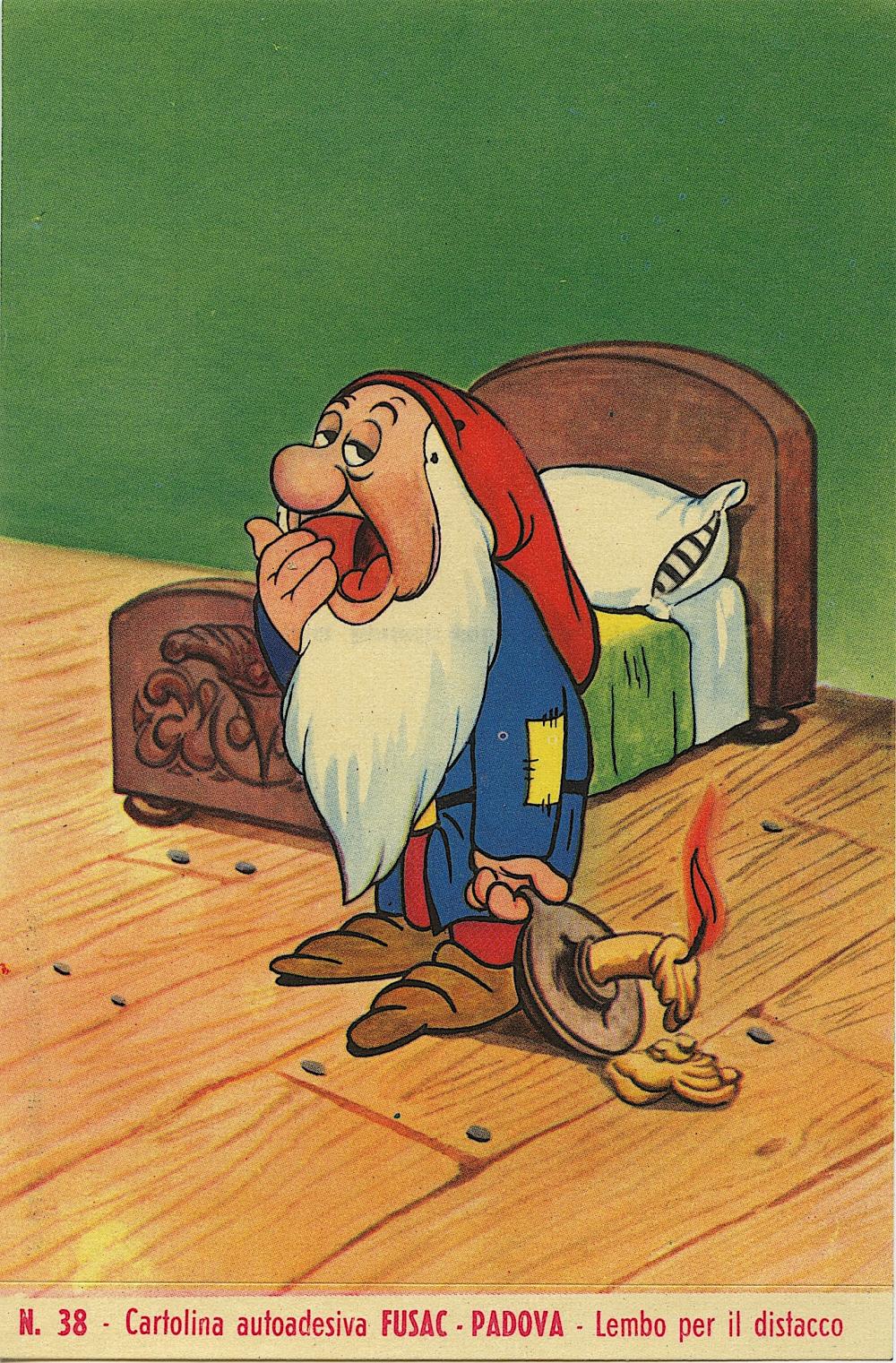 Vintage Rare Postcard Walt Disney Auto Adhesive