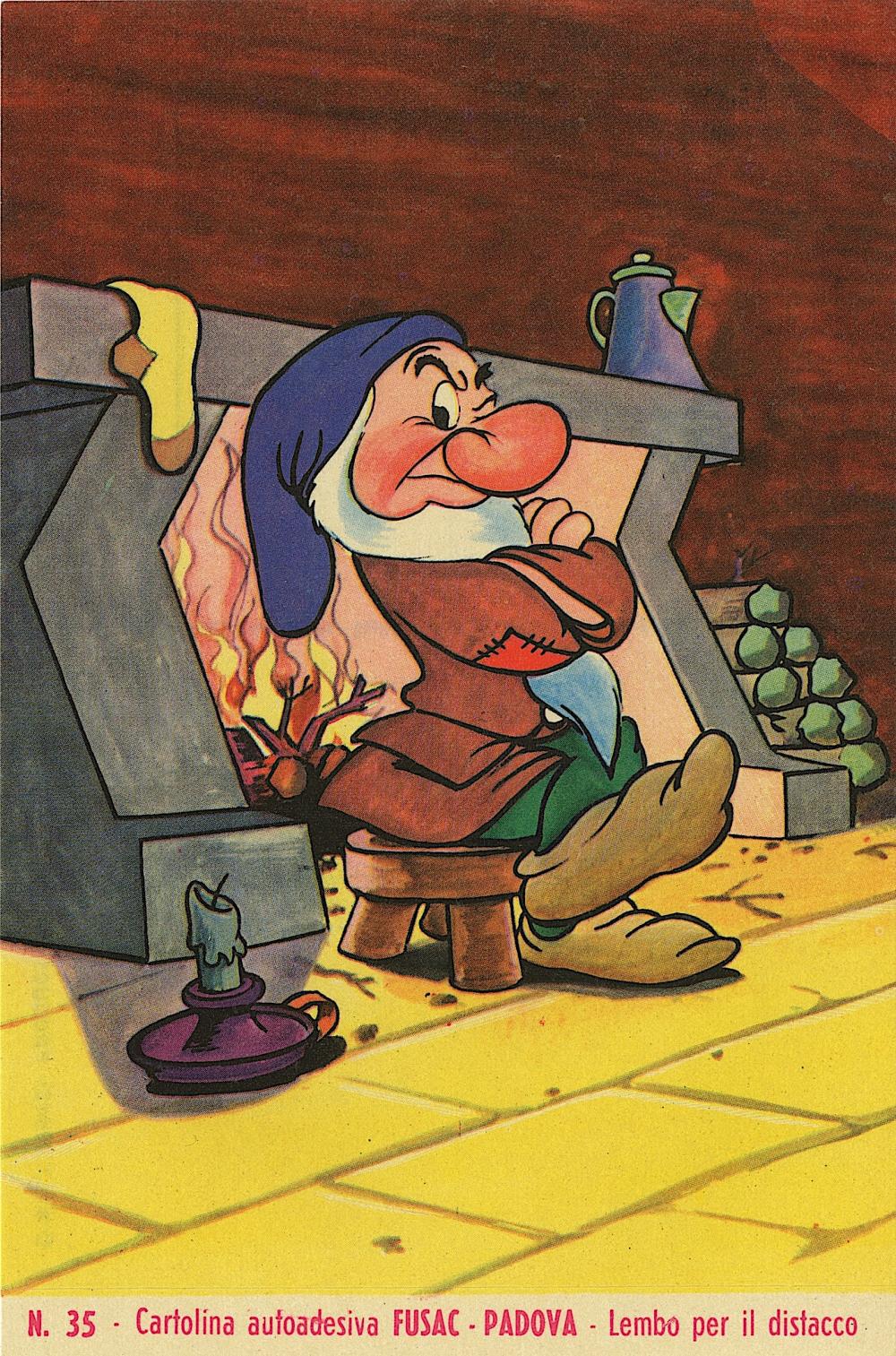 Vintage Rare Postcard Walt Disney Auto Adhesive