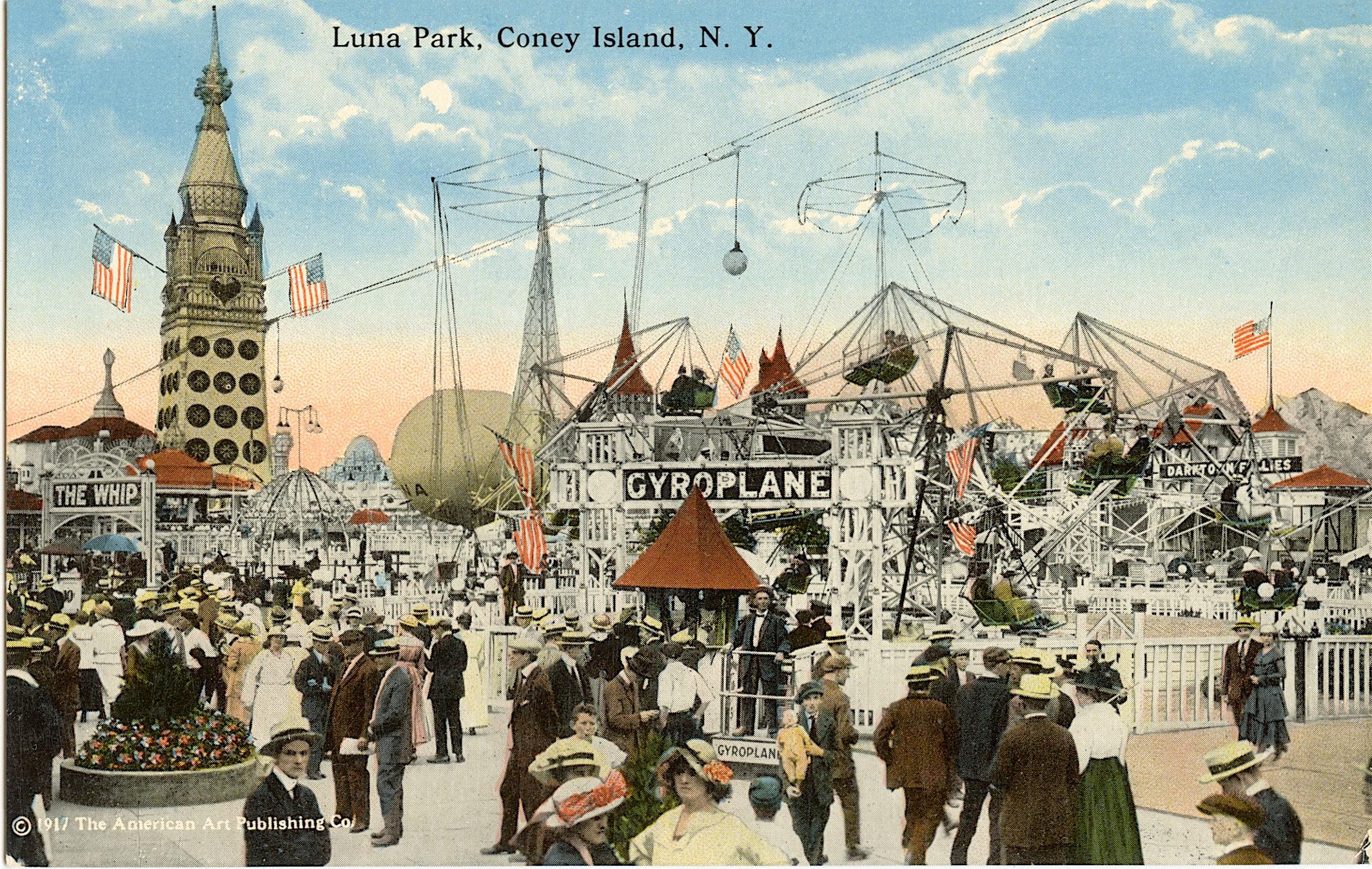 Vintage Scarce Coney Island N. Y. Postcard
