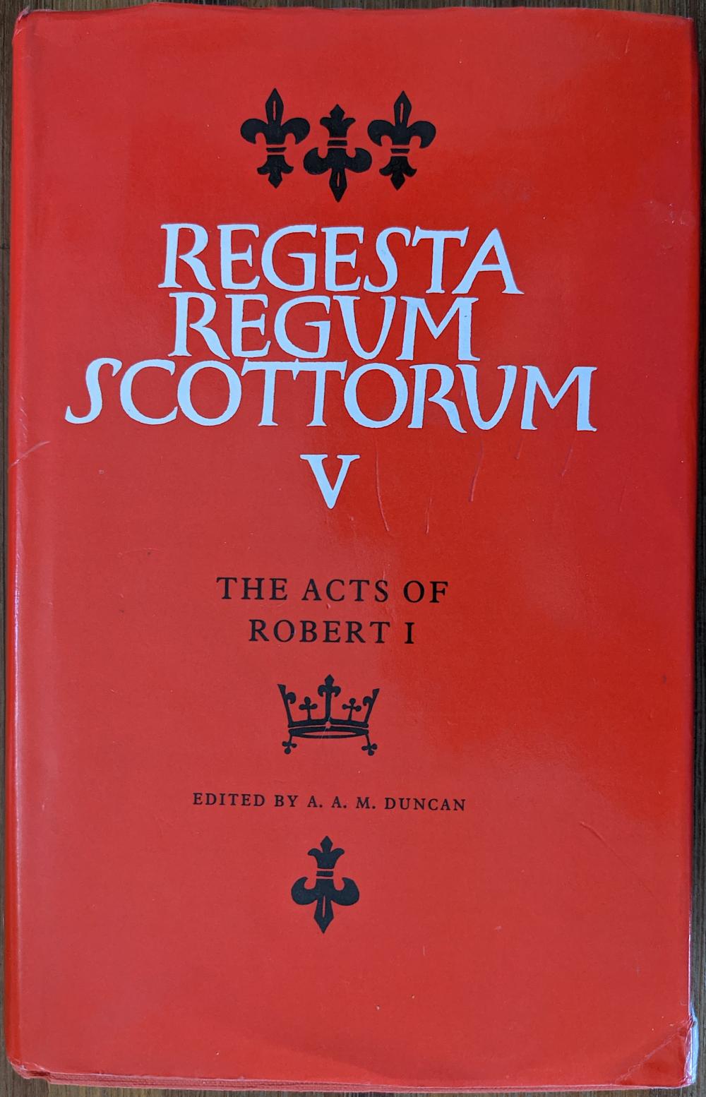 Very Scarce Book REGESTA REGUM SCOTTORUM V