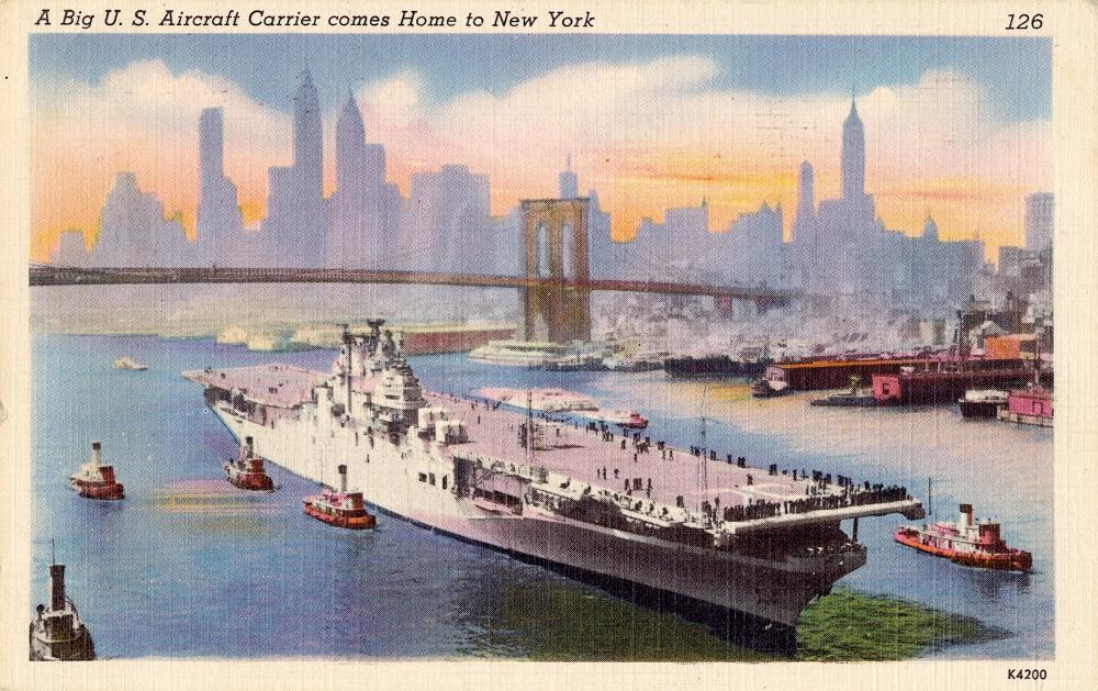 Antique Vintage Rare Postcard U.S. Aircraft N.Y.