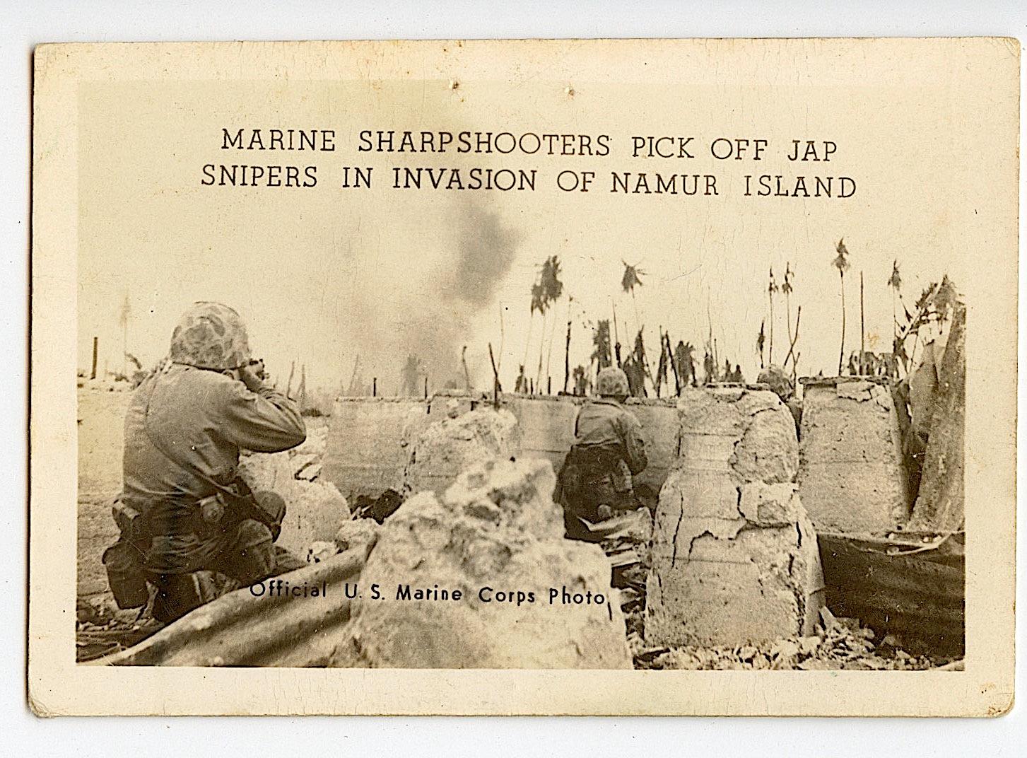 Vintage Authentic U.S. Marine Corps Photo JAPAN WAR
