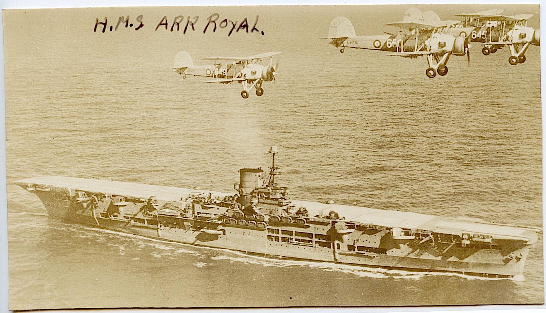 Old Authentic VELOX Photo Aviation H.M.S. AIR ROYAL